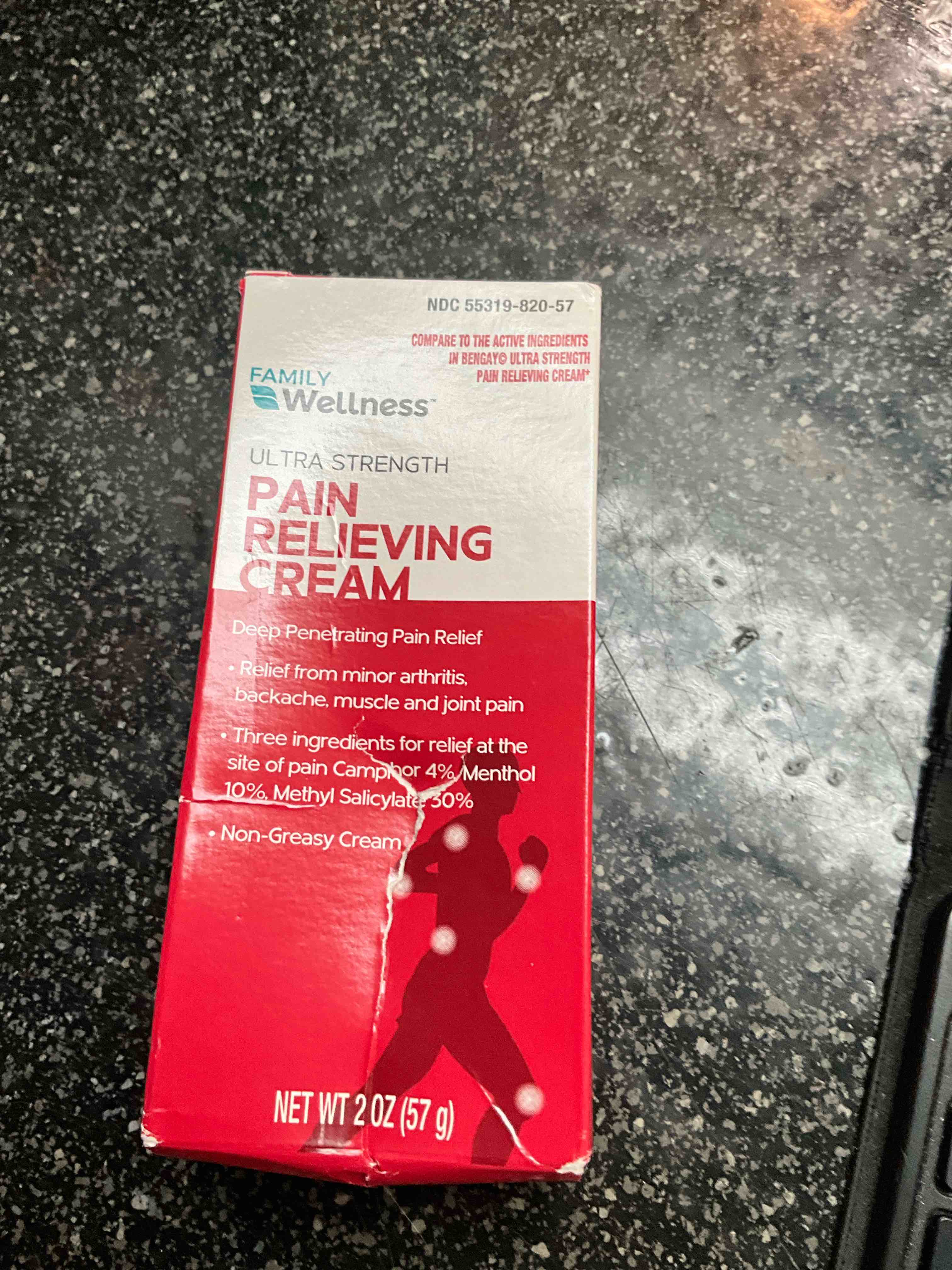 wellness - ultra strength - pain relieving cream - 2 oz 