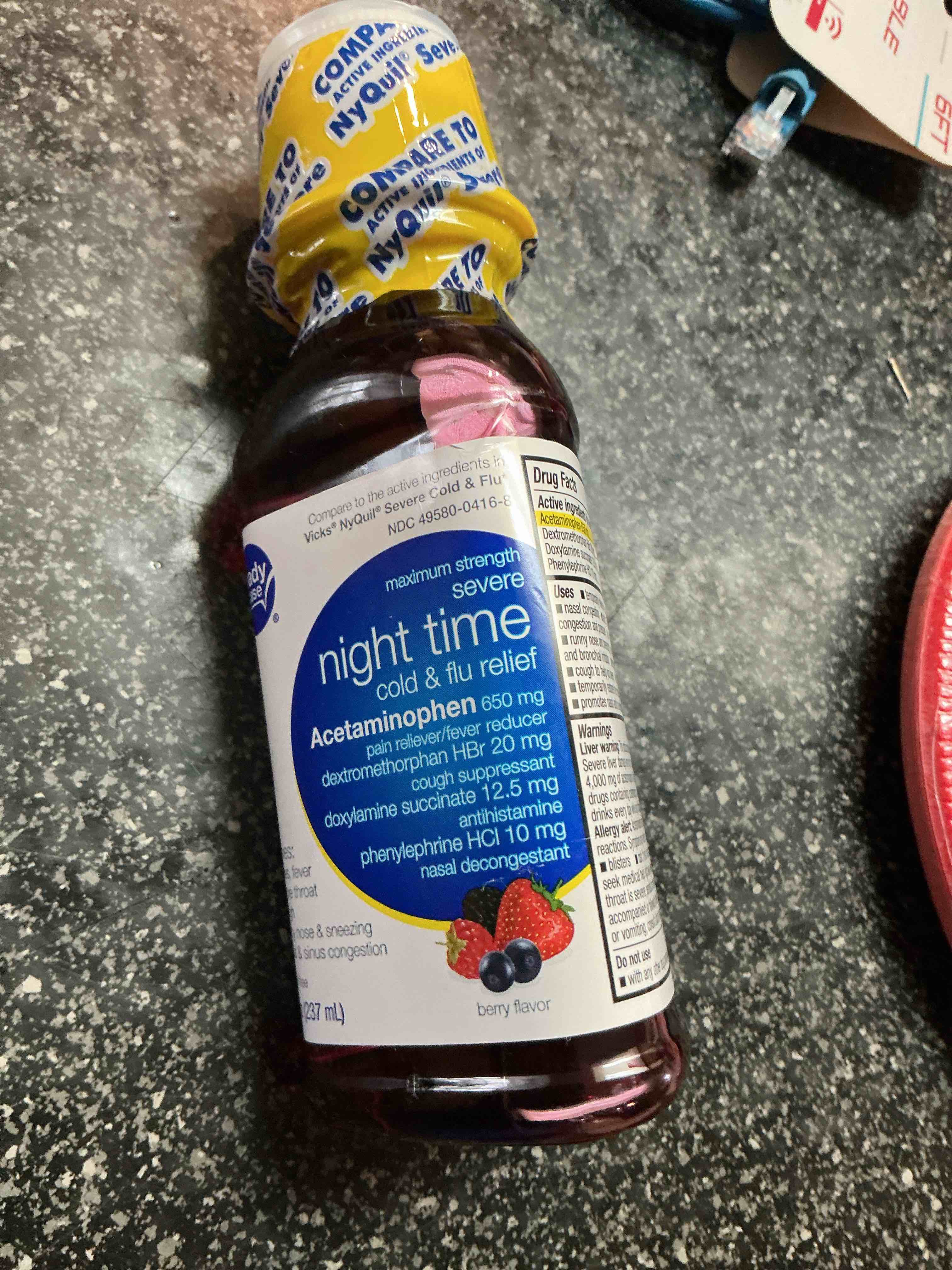 Ready Case Night Time Cold & flu Relief 