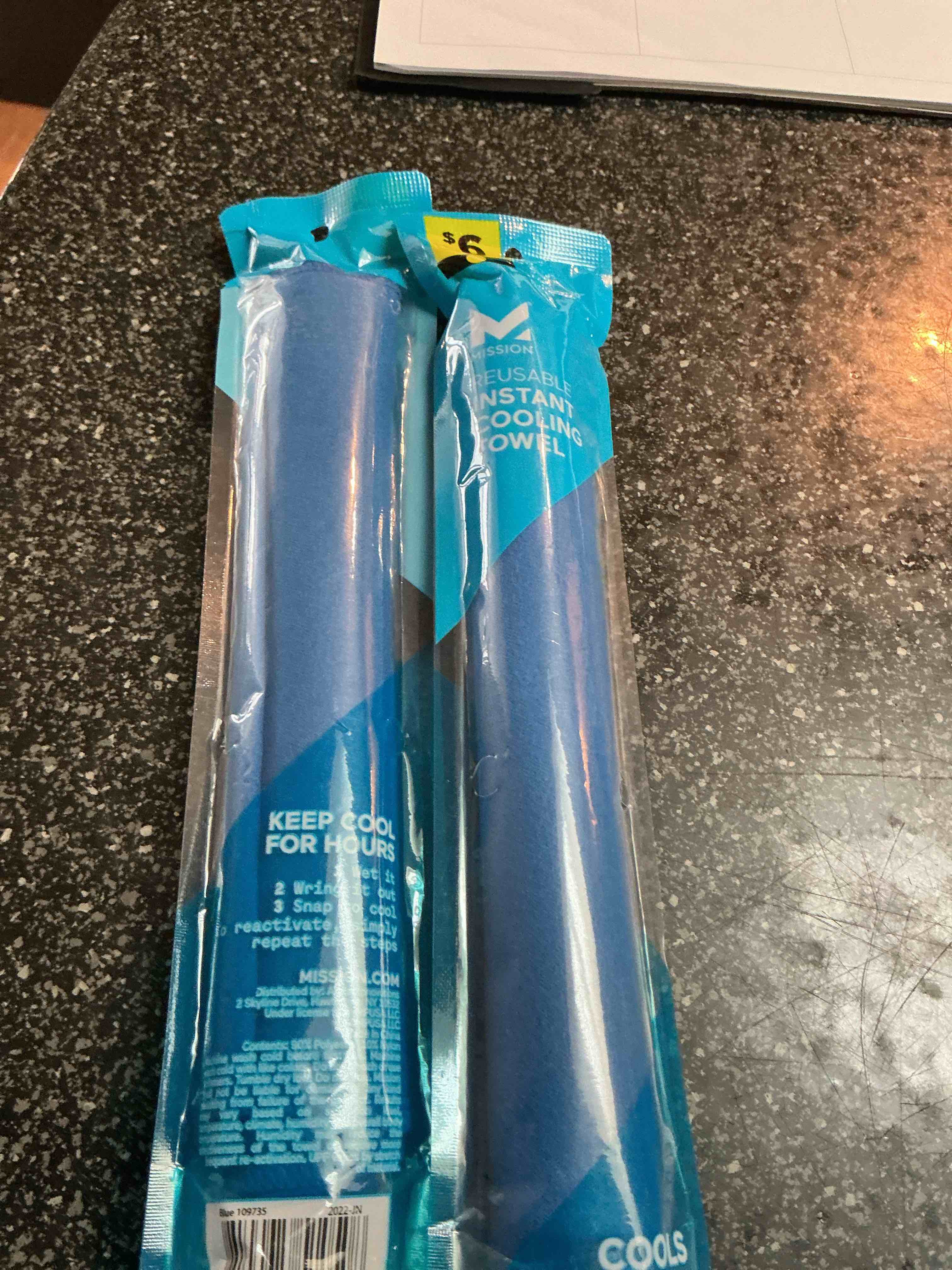Mission Instant Cooling Towels Cool Instantly When Wet 