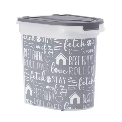 Paw Prints - Pet Food Container - on wheels - holds 26 lbs 