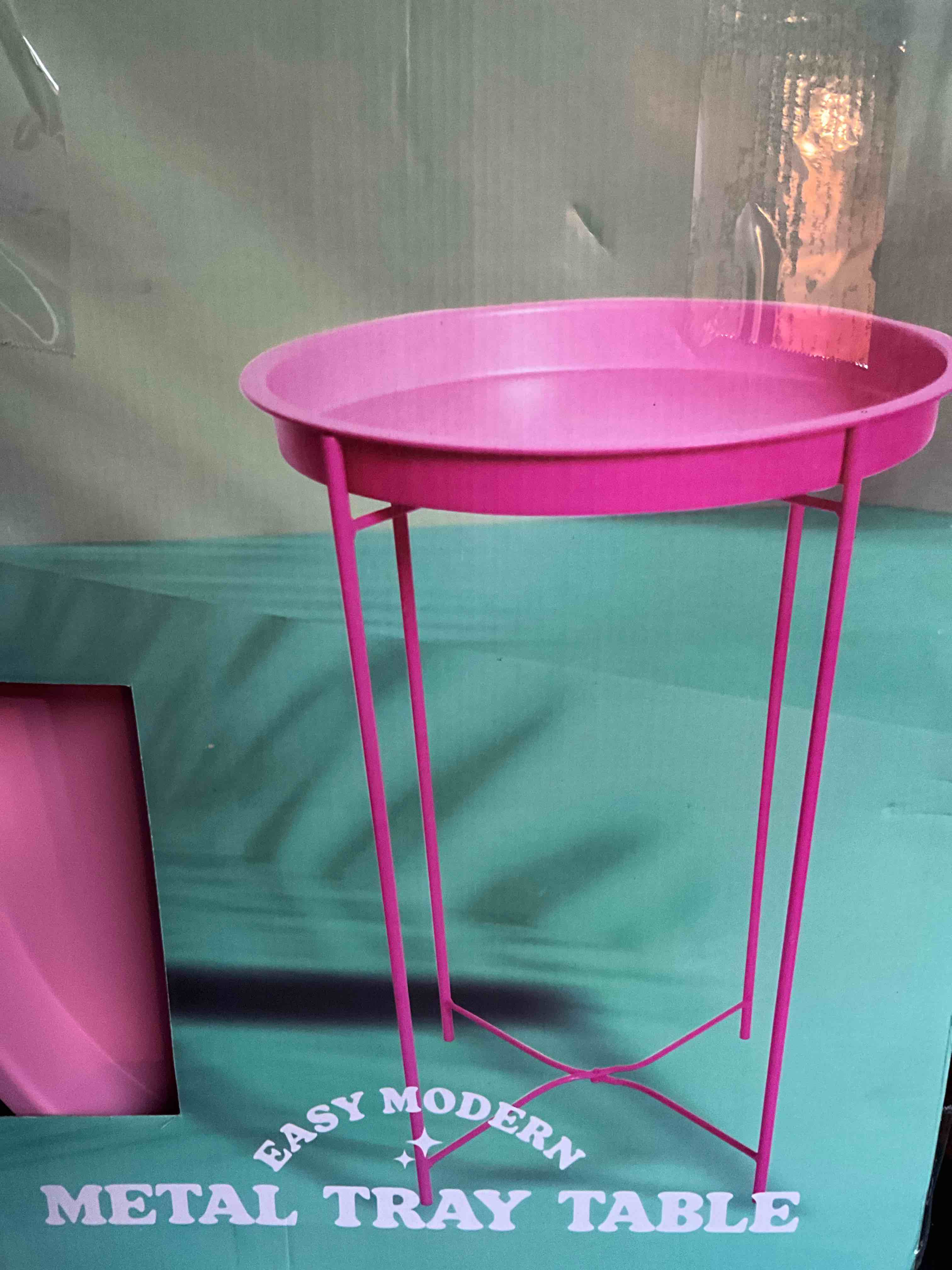 Metal Indoor/Outdoor Tray Table - 13in round 