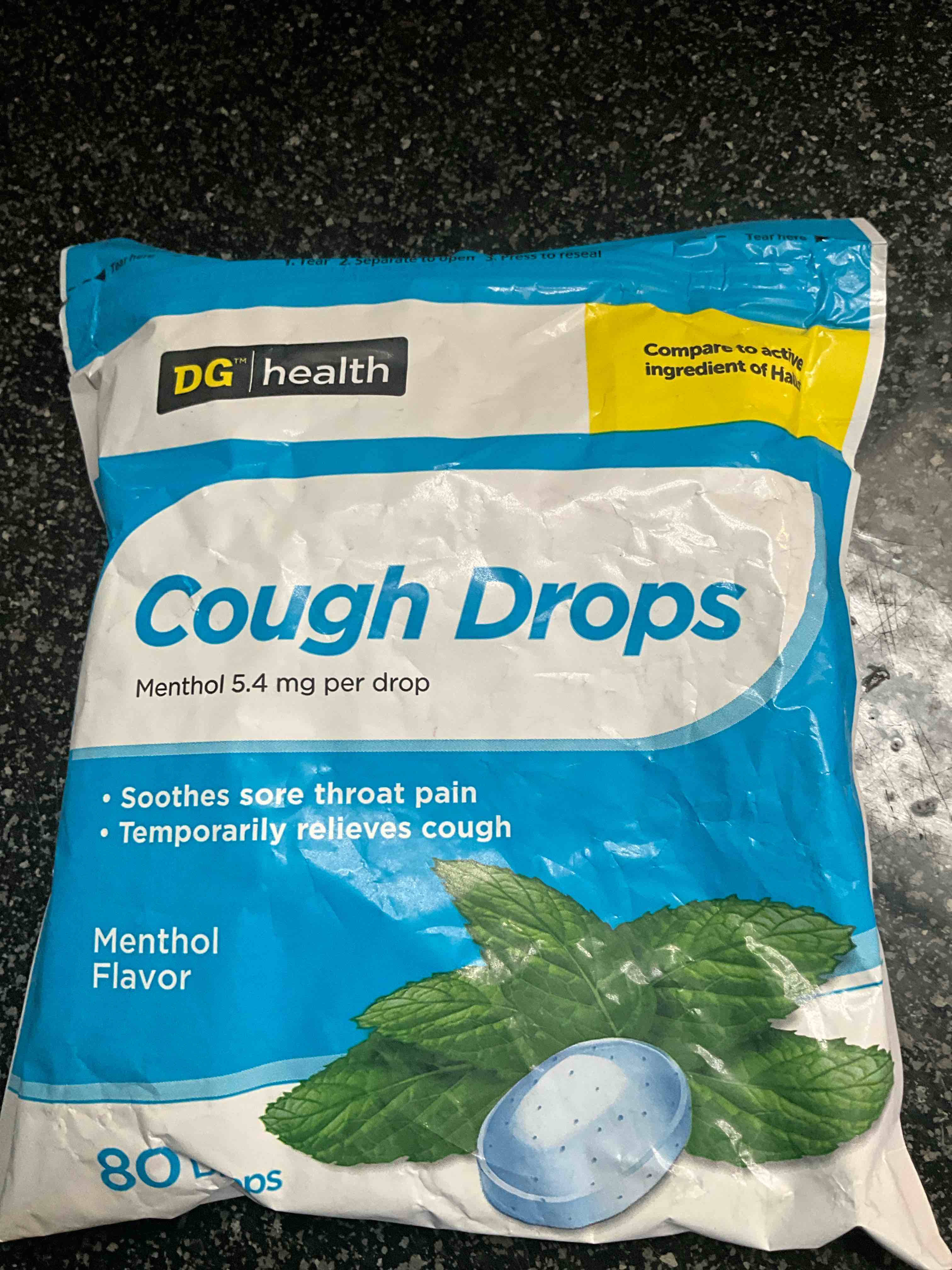 Cough Drops - Menthol - 80 Drops 