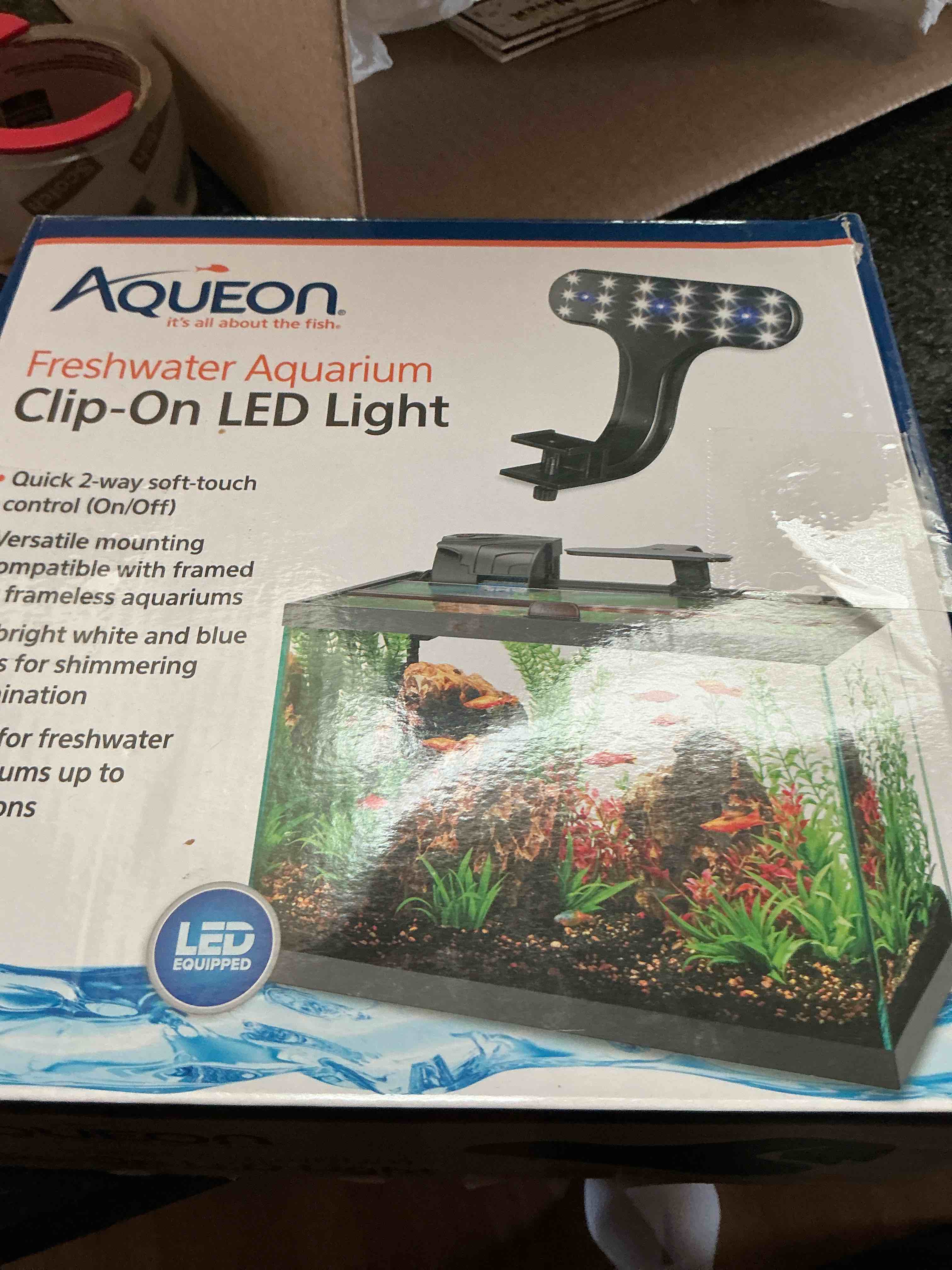 aqueon aquarium clip-on led light