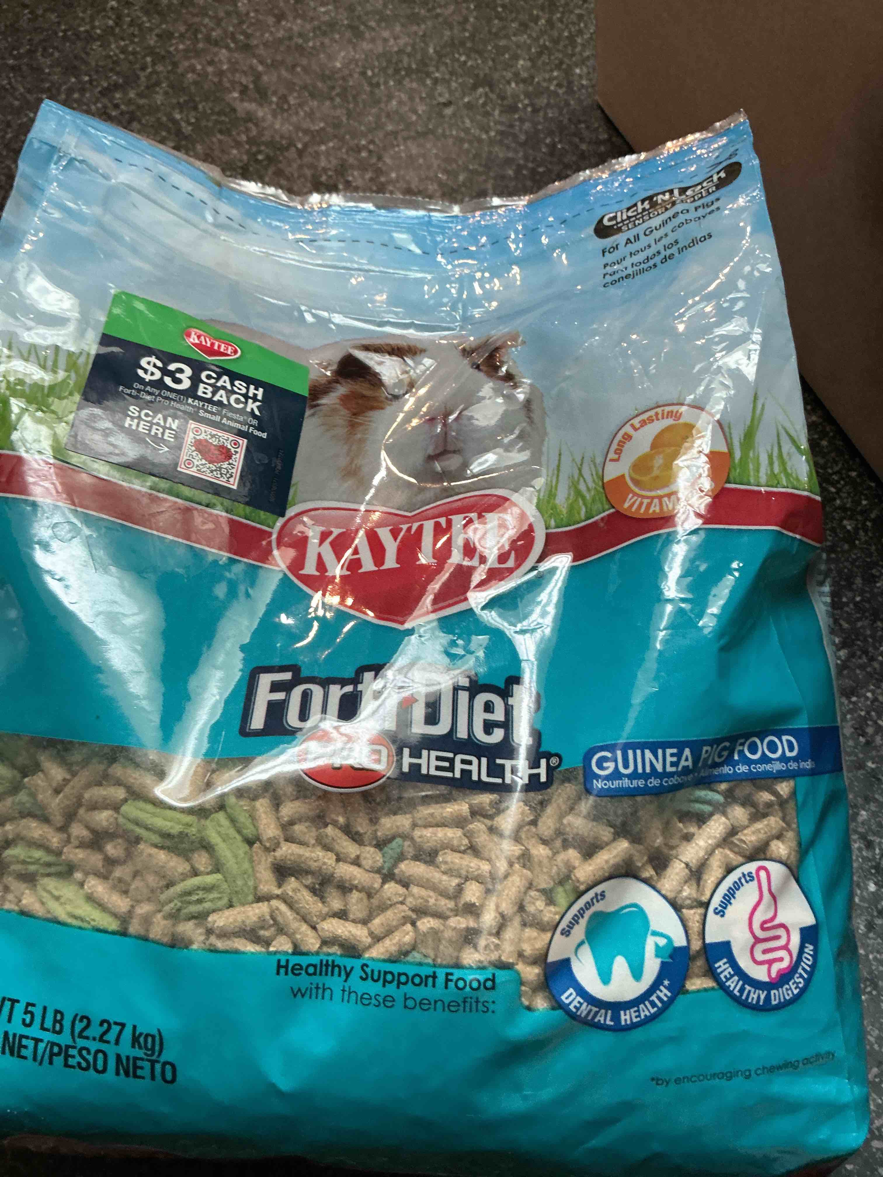 Kaylee Fortidiet Guinea Pig Food 5 Lbs. 