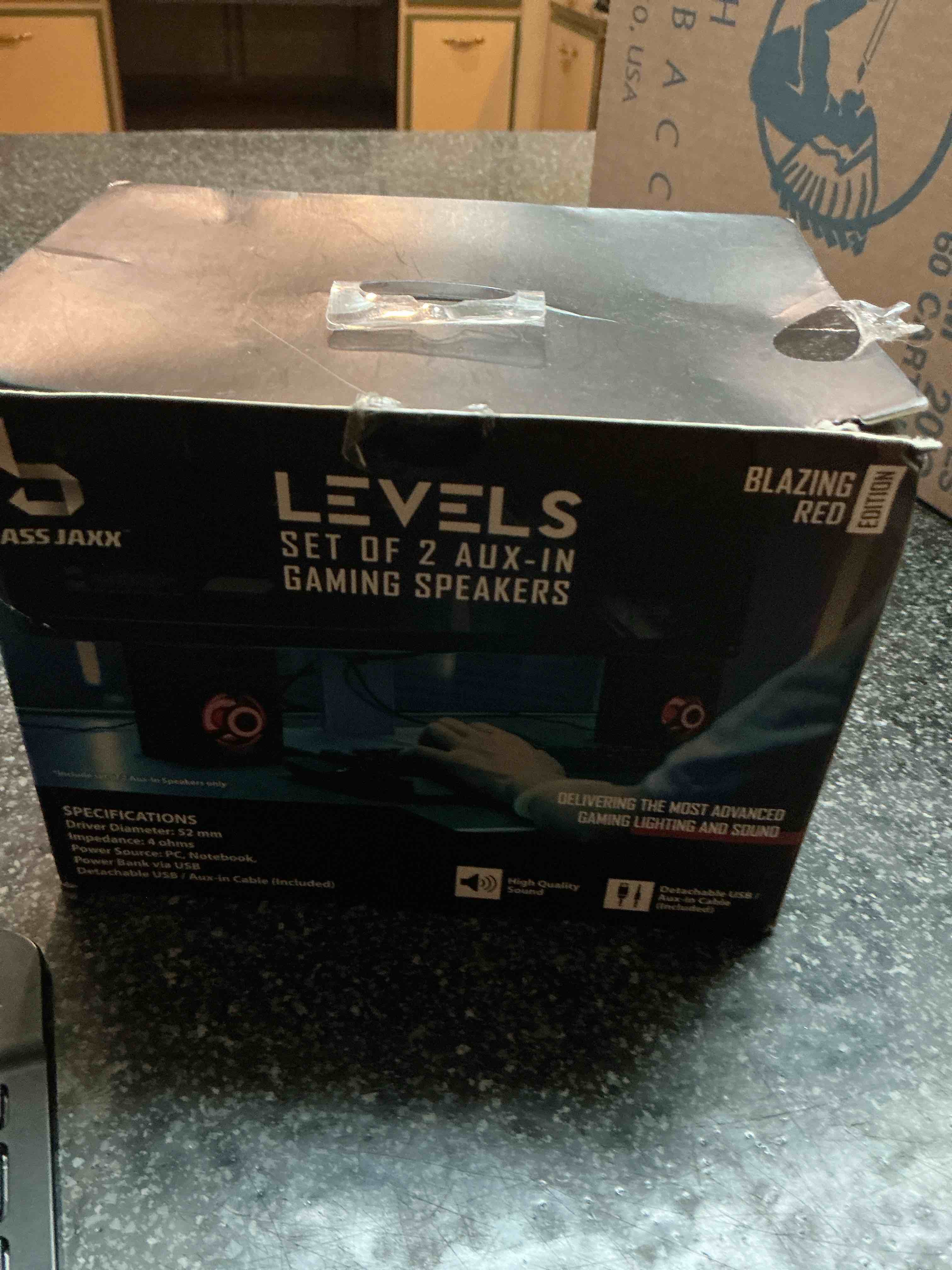 Levels Set Of 2 Aux-In Gaming Speakers 