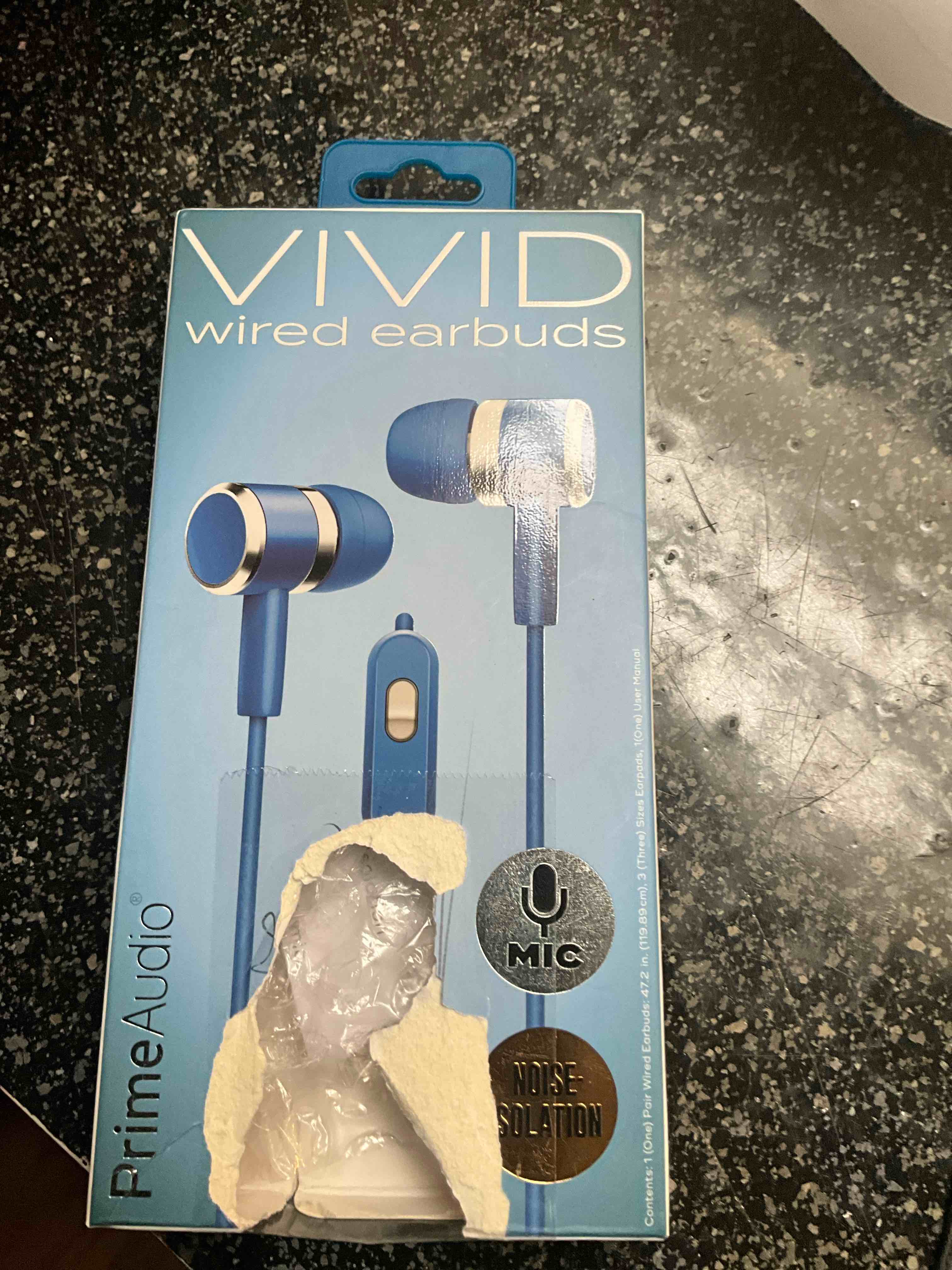 VIVID - Wired Earbuds - blue 
