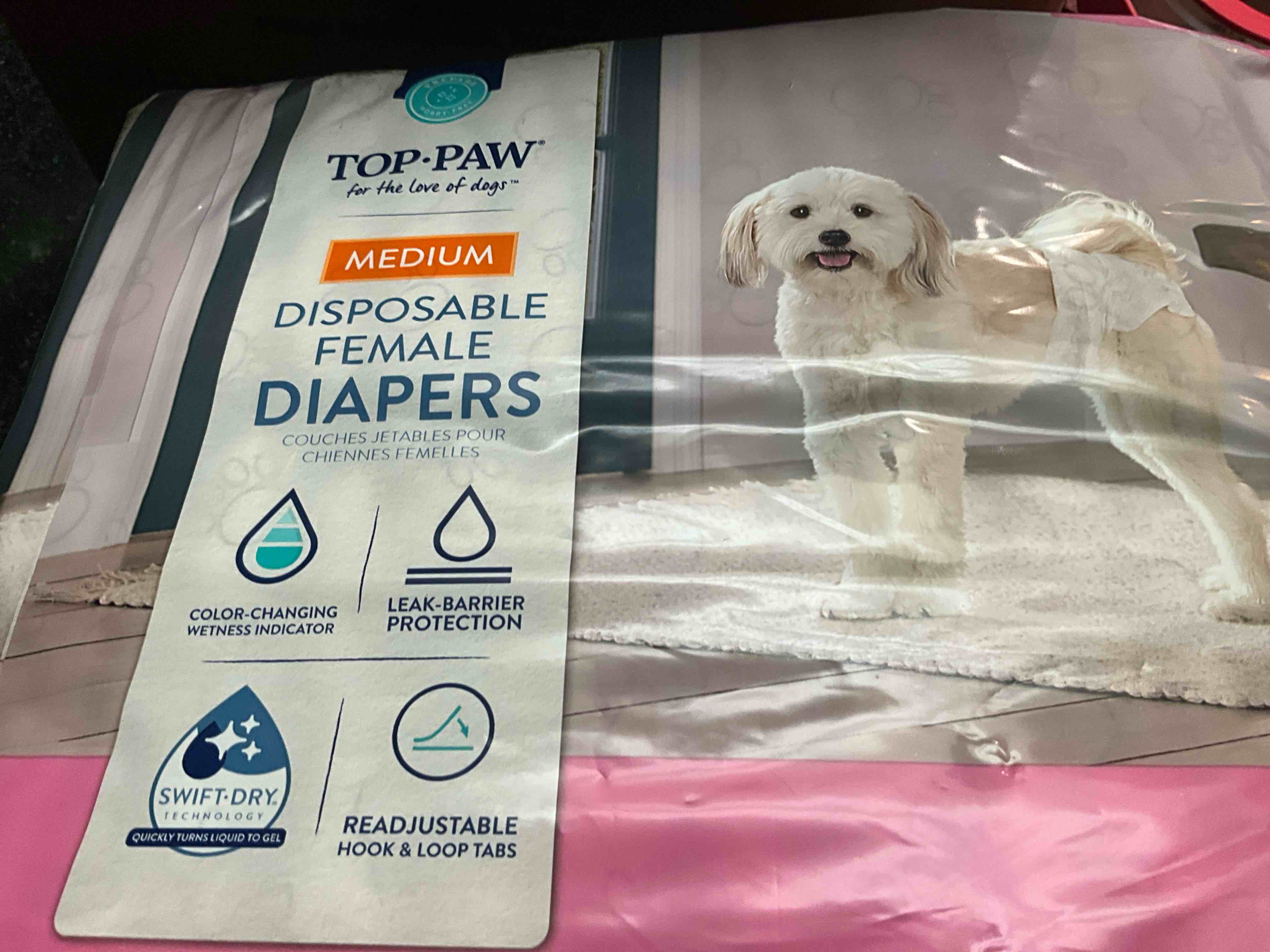 Top Paw - Disposable Female Diapers - 30 count 