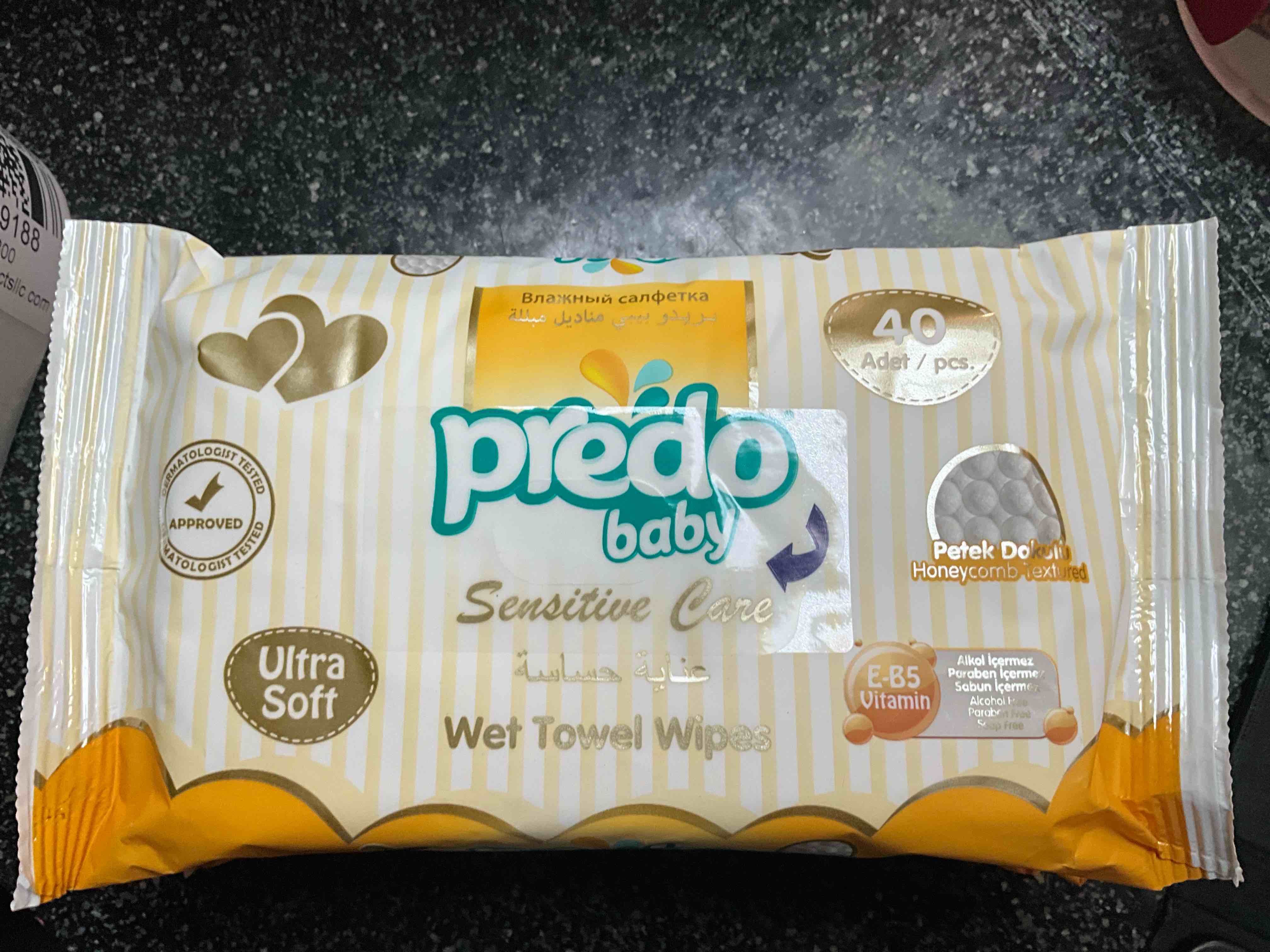 Predo Baby - Sensitive Care - Wet Towel Wipes - 40 count 