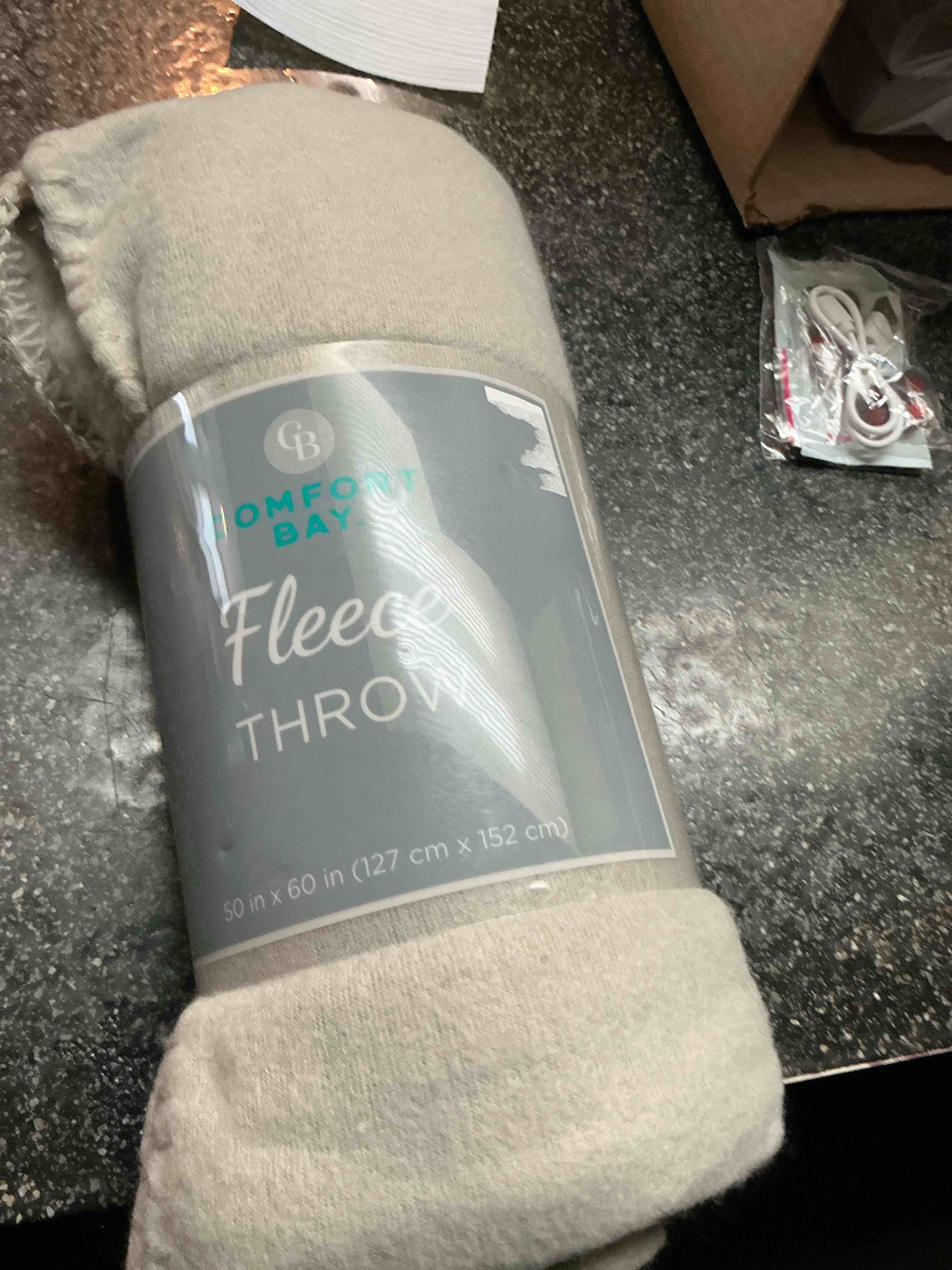comfort bay fleece throw 