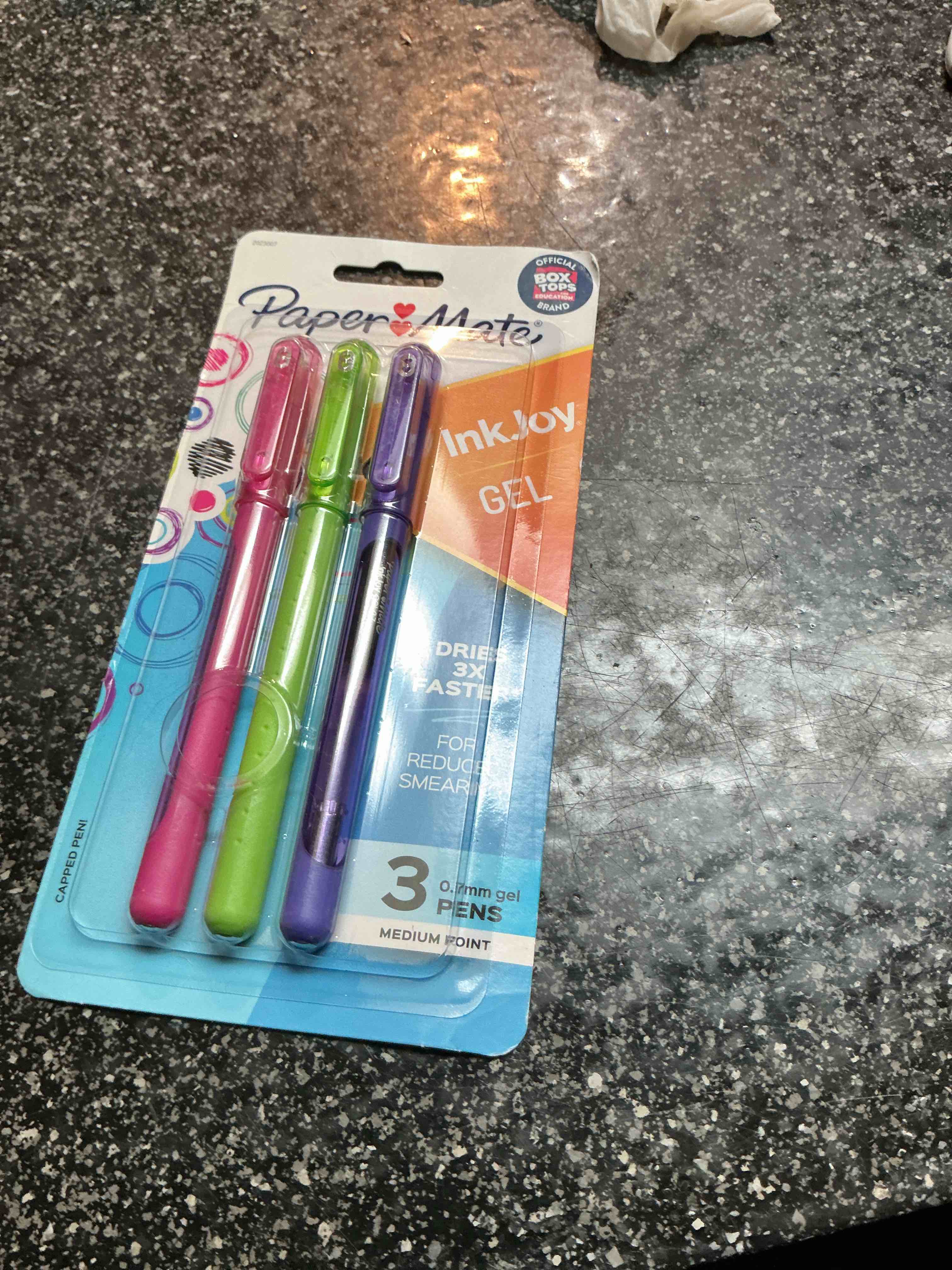 paper mate ink joy gel dries 3 x faster 3 pens 