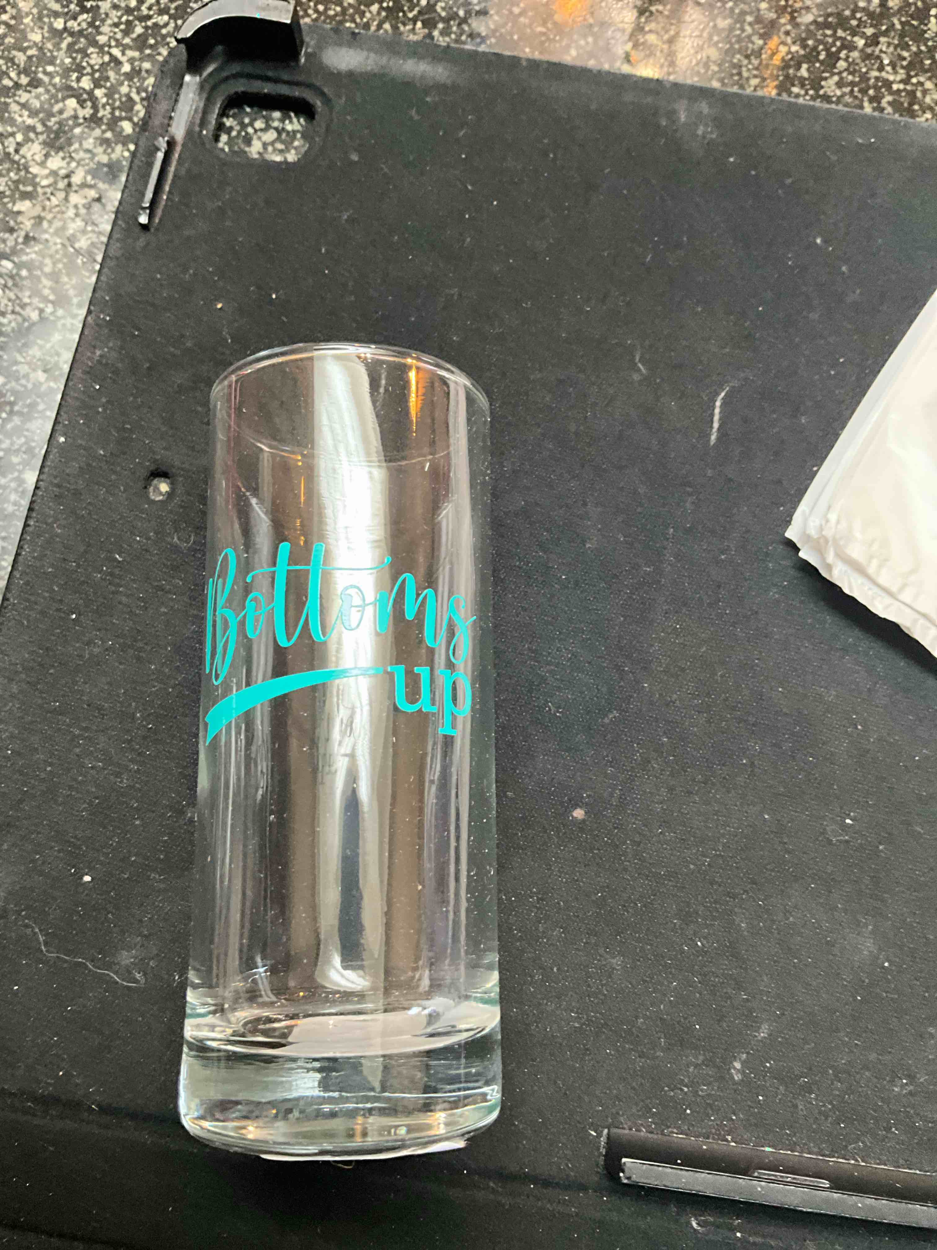 Tall Shot Glass - Bottoms Up 