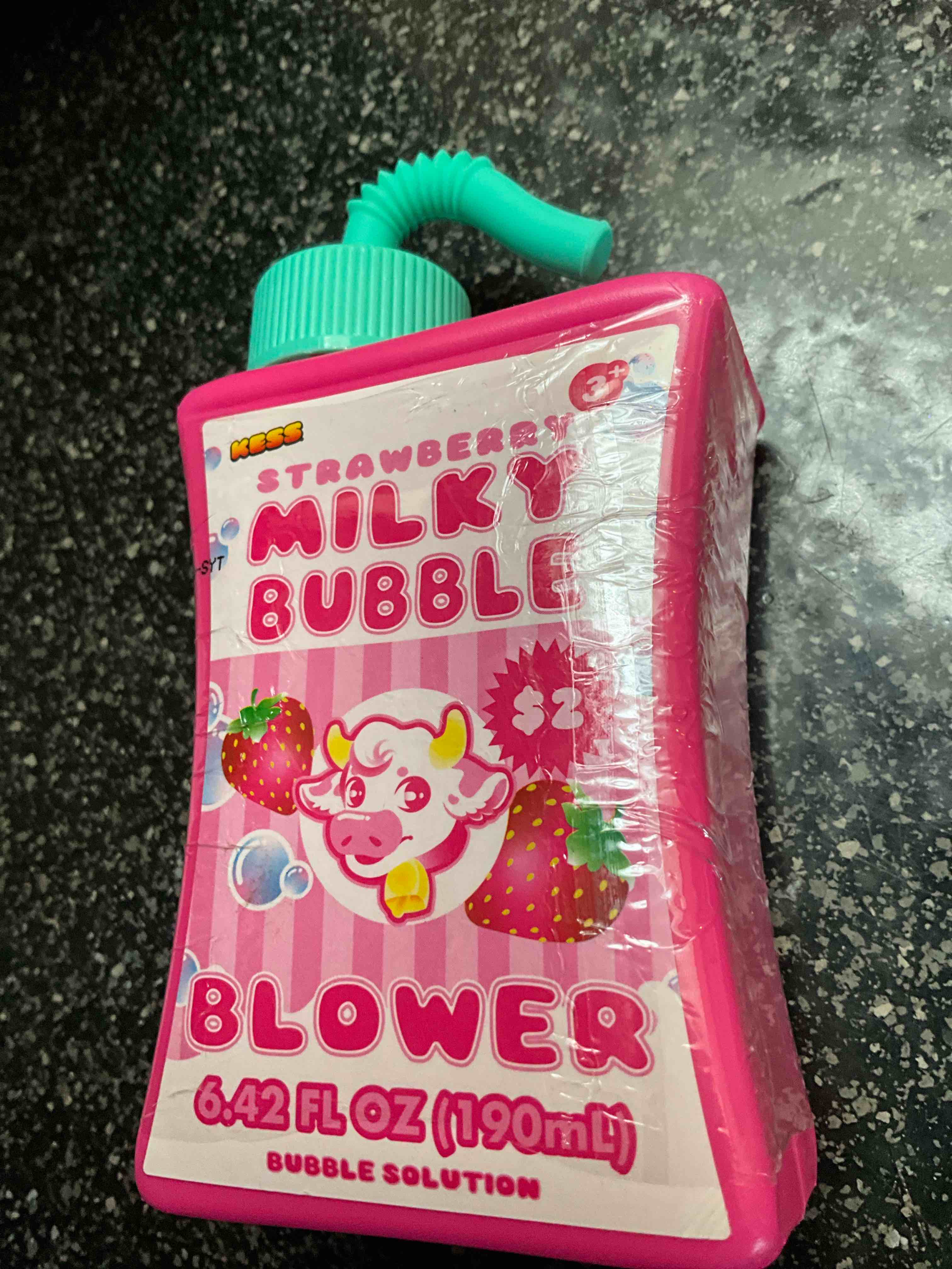Strawberry Milky Bubble Blower - 6.42oz 