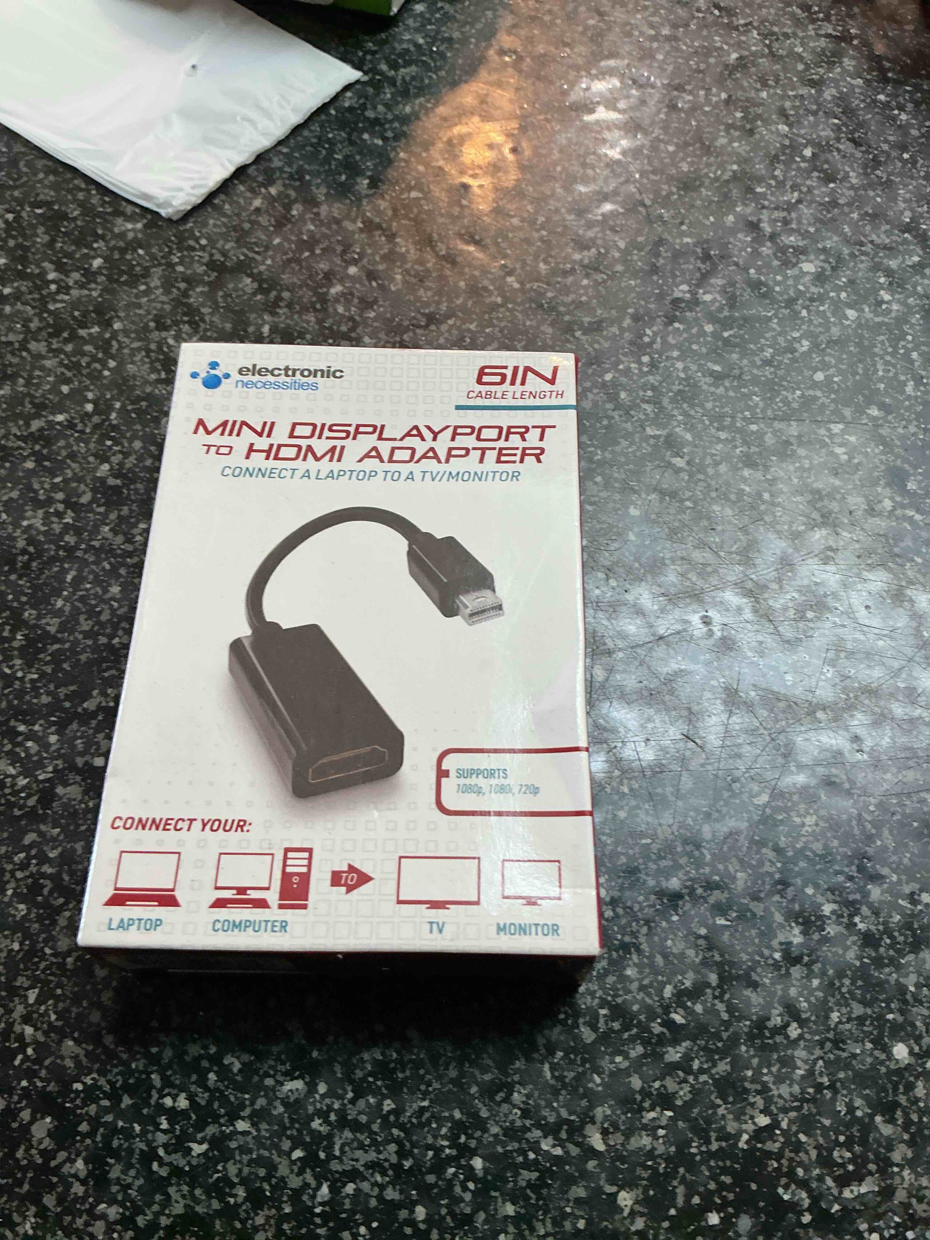 Electronic Mini DisplayPort To HDMI Adapter  Male To Female Adapter 