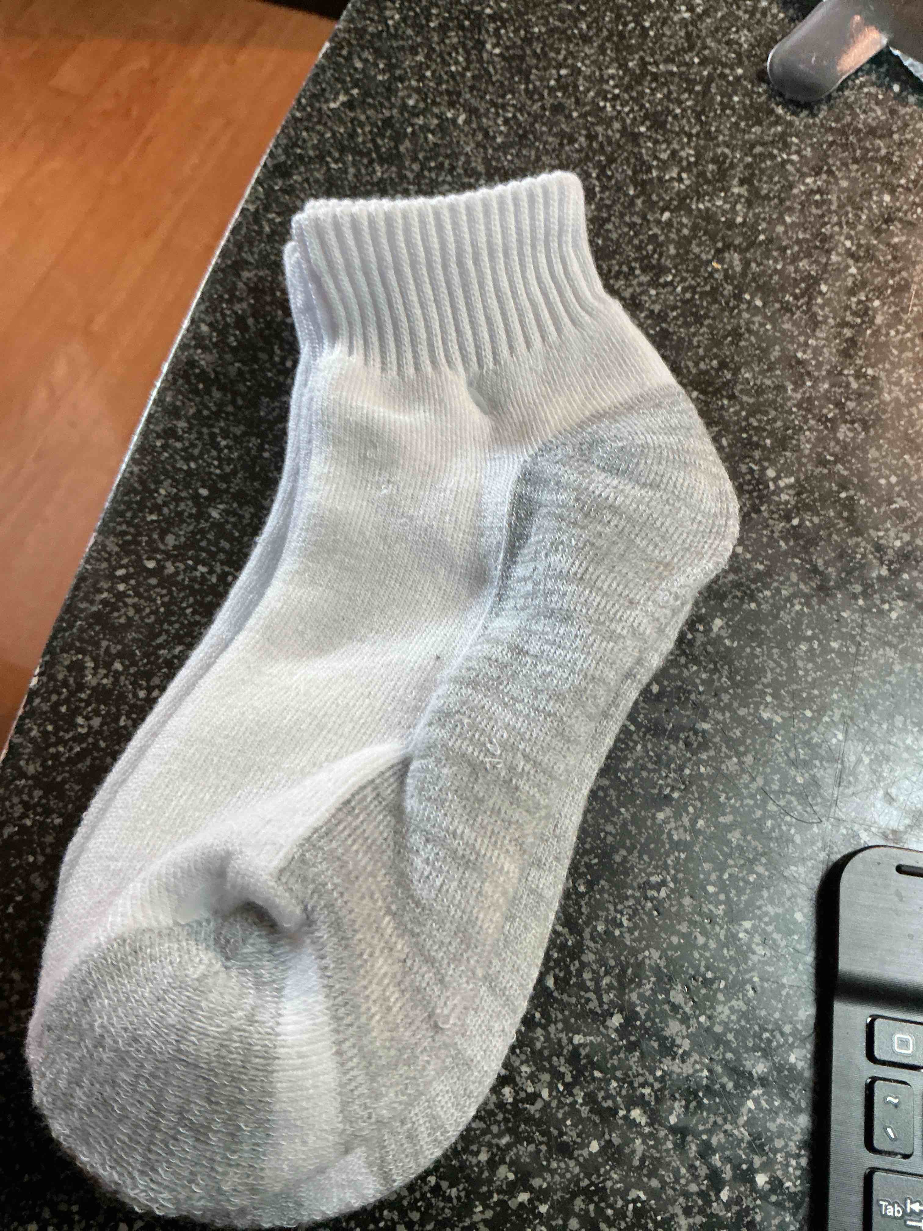 Boy’s Full Cushion Ankle Socks - Shoe Size 3–9  - White 