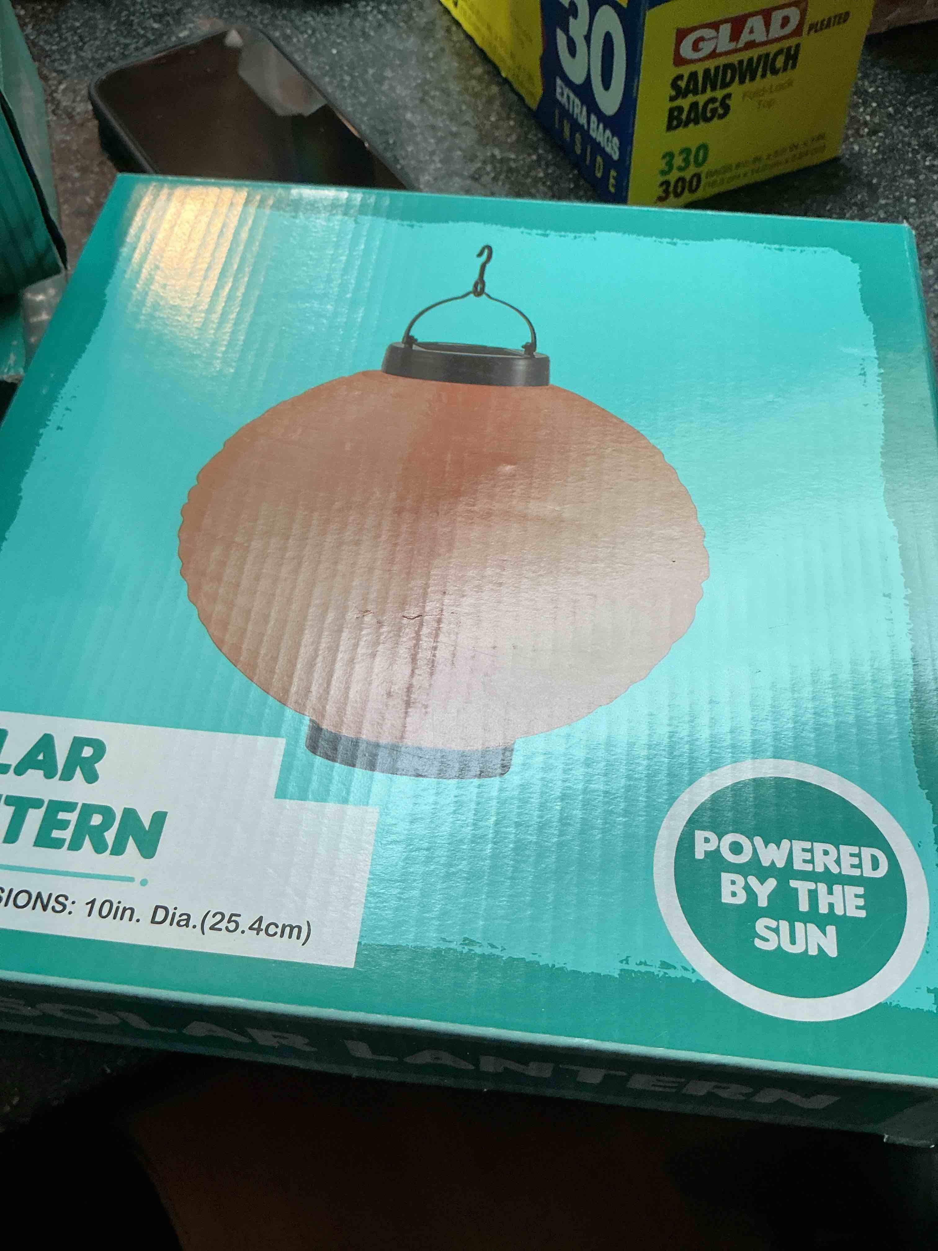 solar lantern orange 