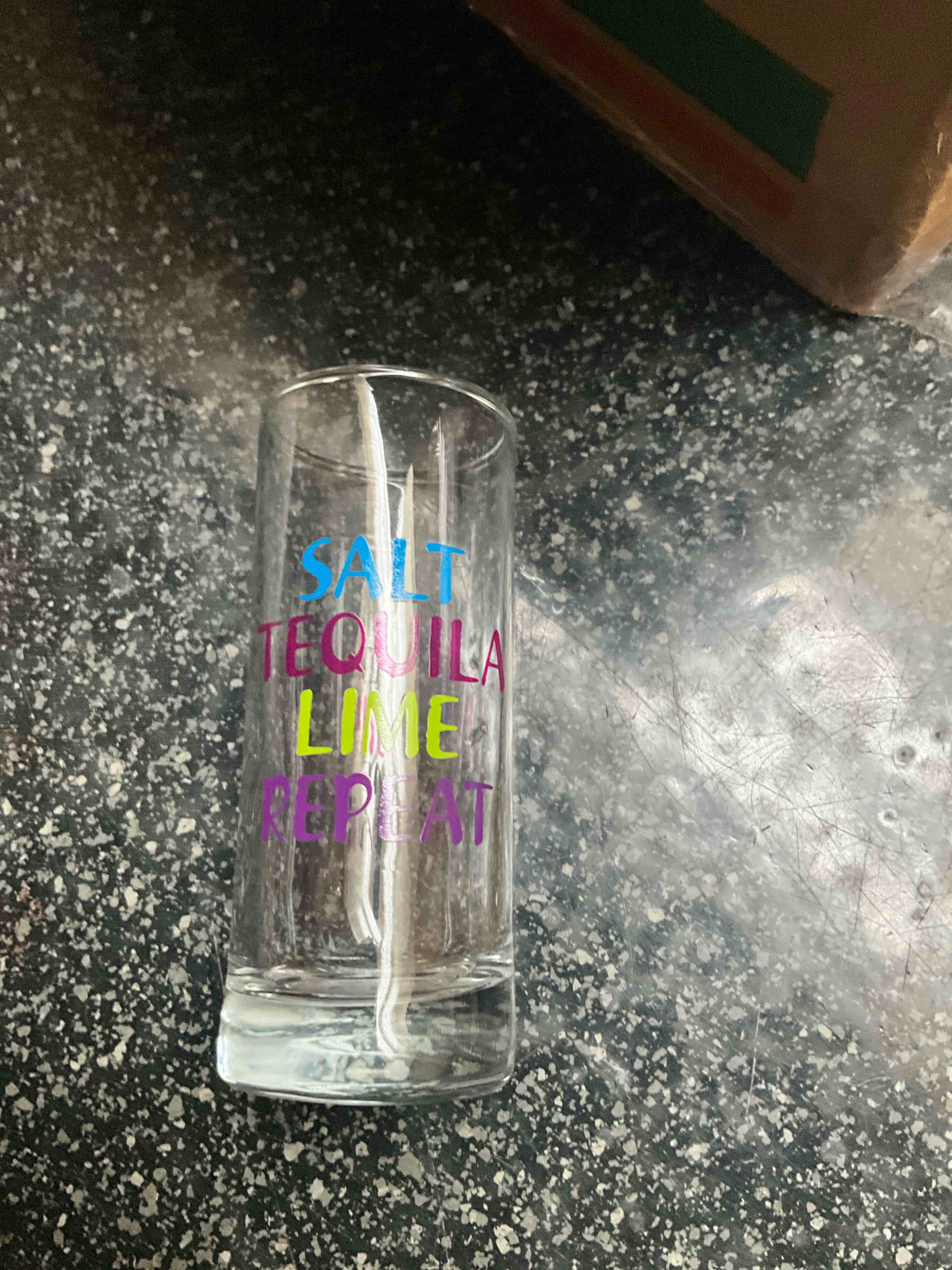 Tall - Shot Glass - salt tequila lime repeat 