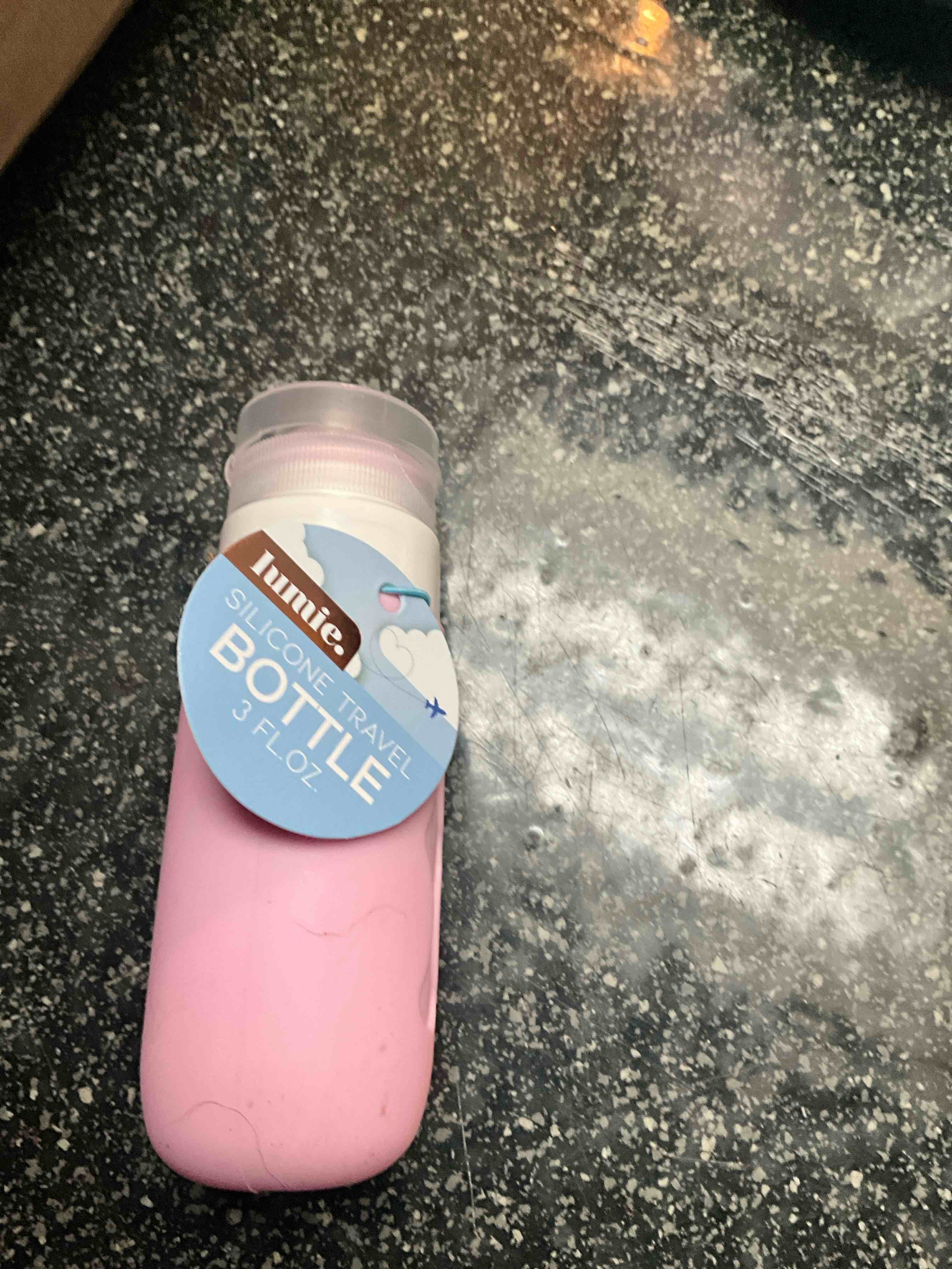 Lumie - Silicone Travel bottle - 3 oz - Pink 