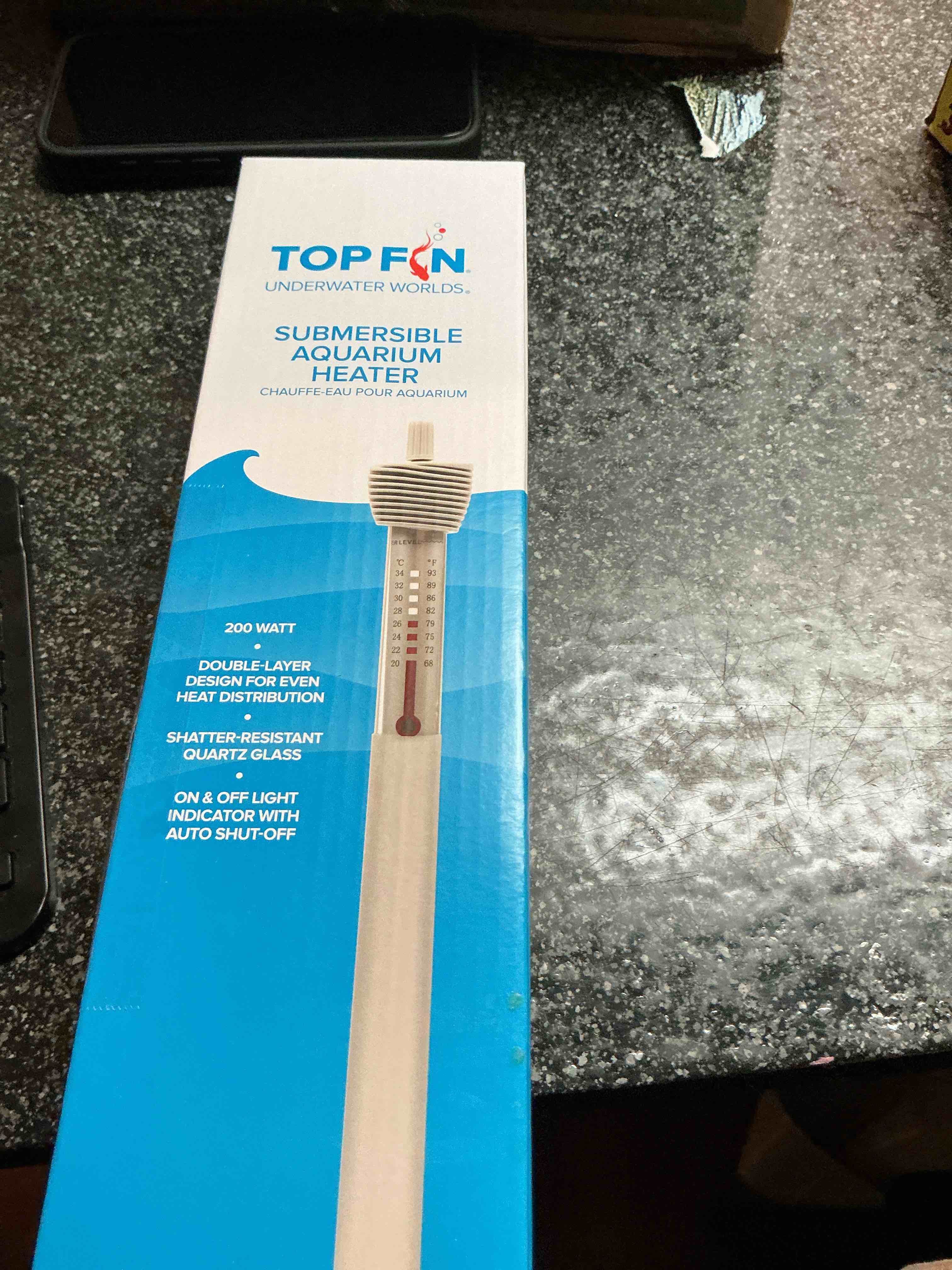Top Fin Submersible Aquarium Heater 