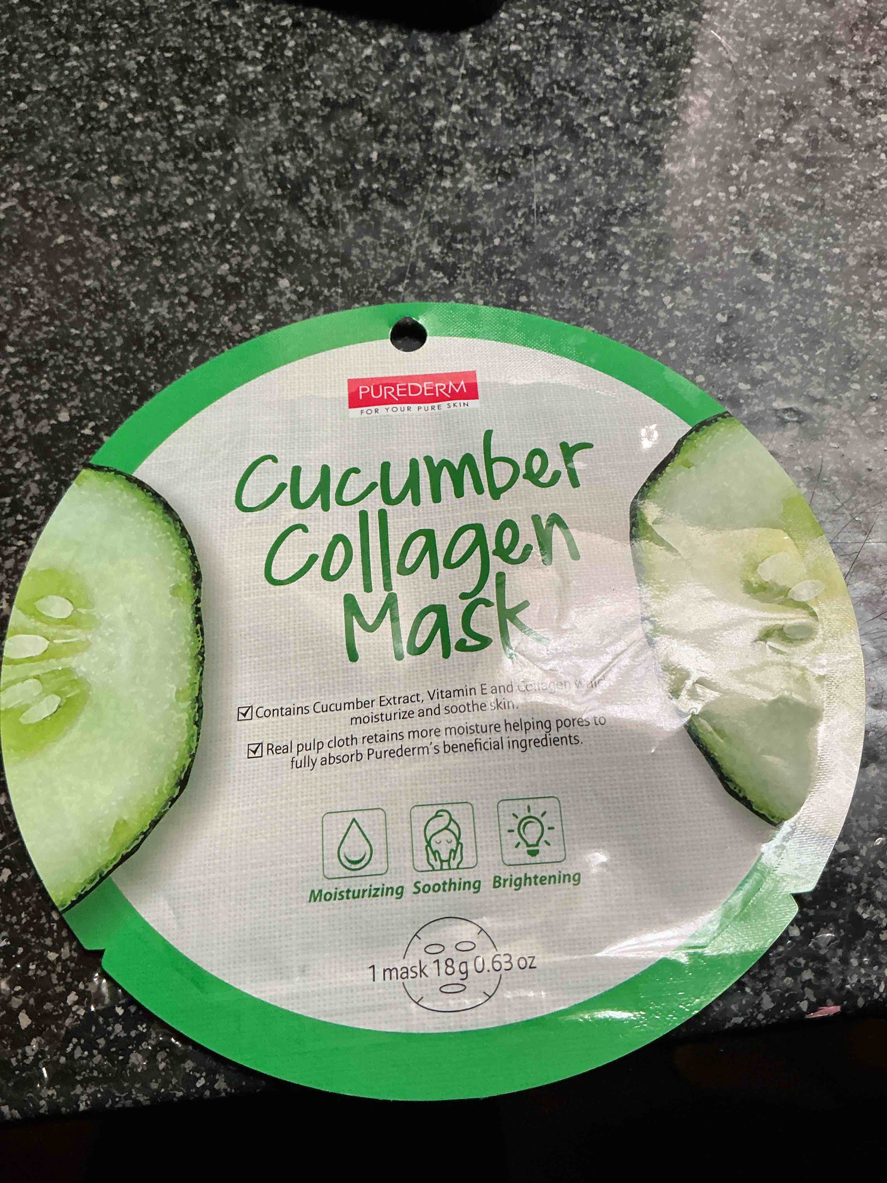 Purederm Cucumber Collagen Mask 