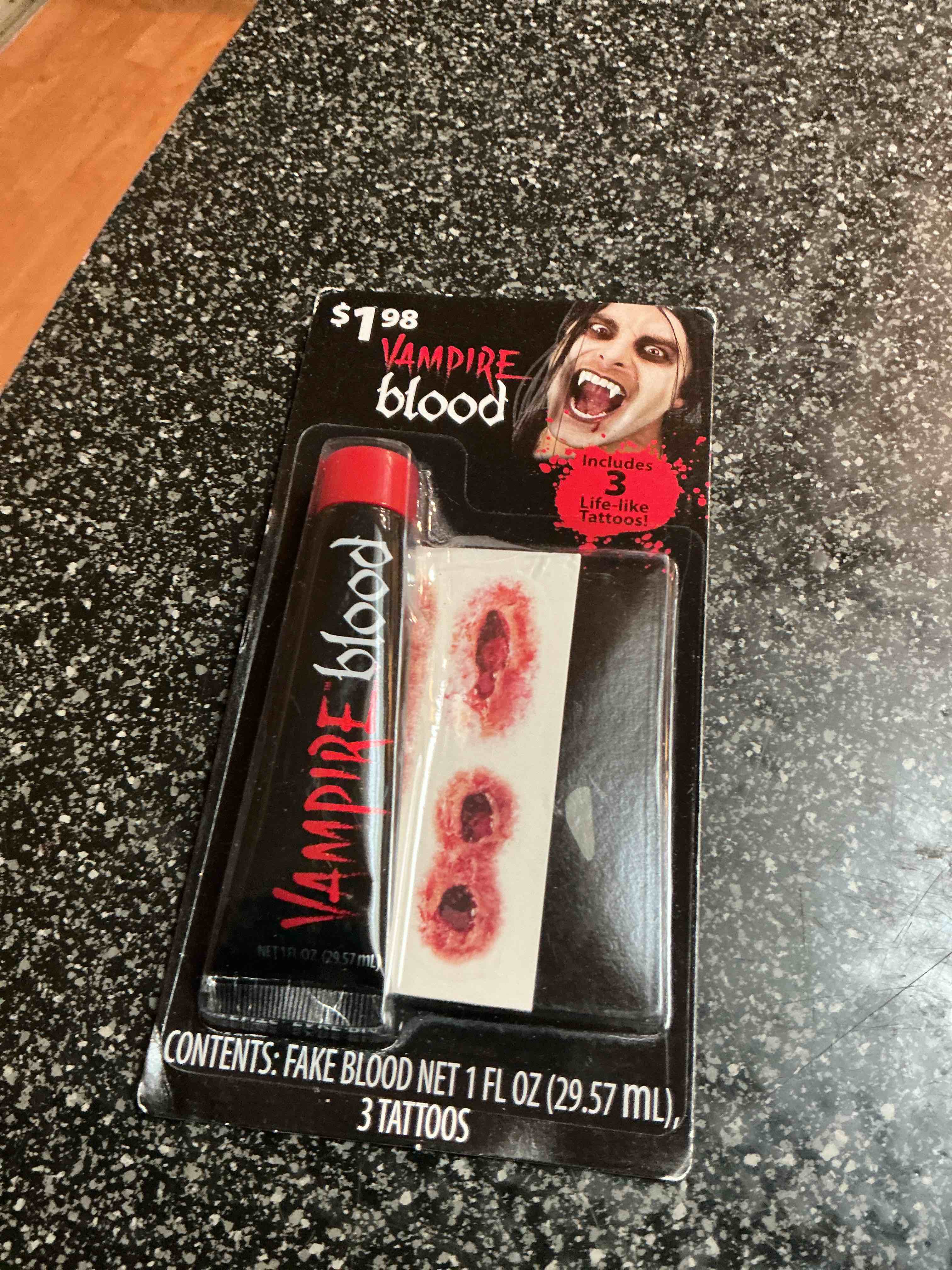 Vampire Blood 3 Tattoos  1 Fl. Oz,  