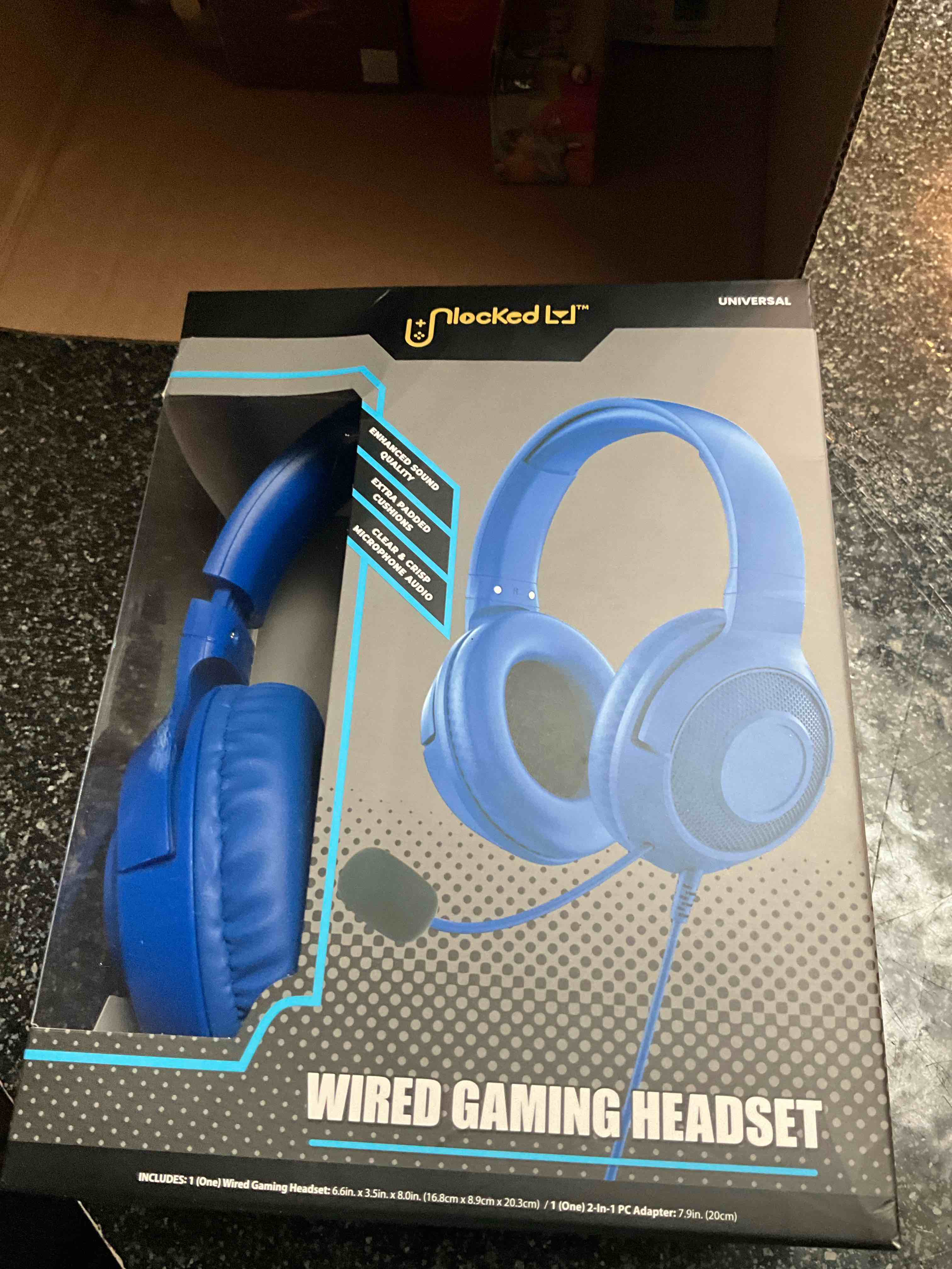 Unlocked - Universal - Wired Gaming Headset - blue 