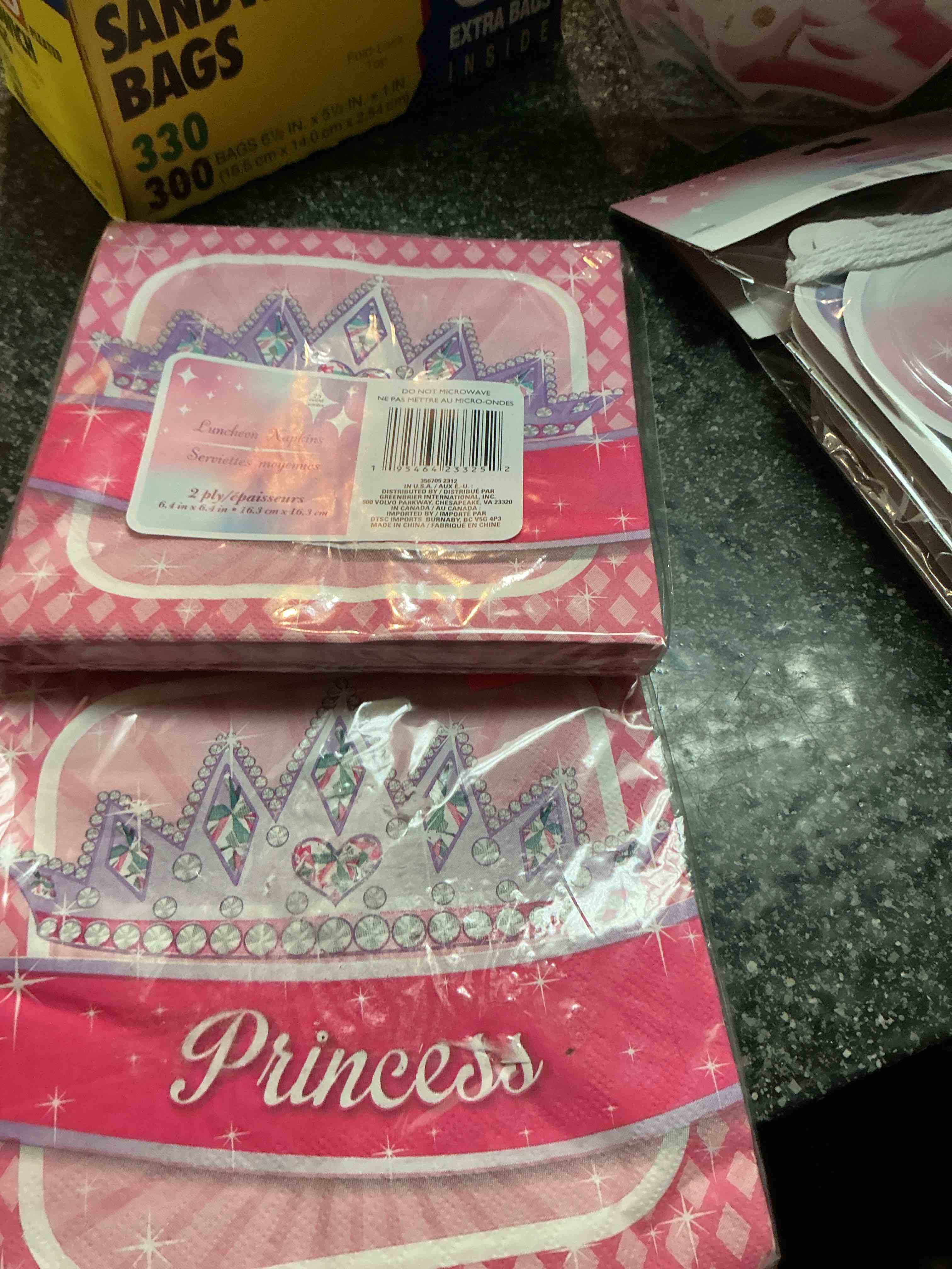 Princess 25 Party Napkins 