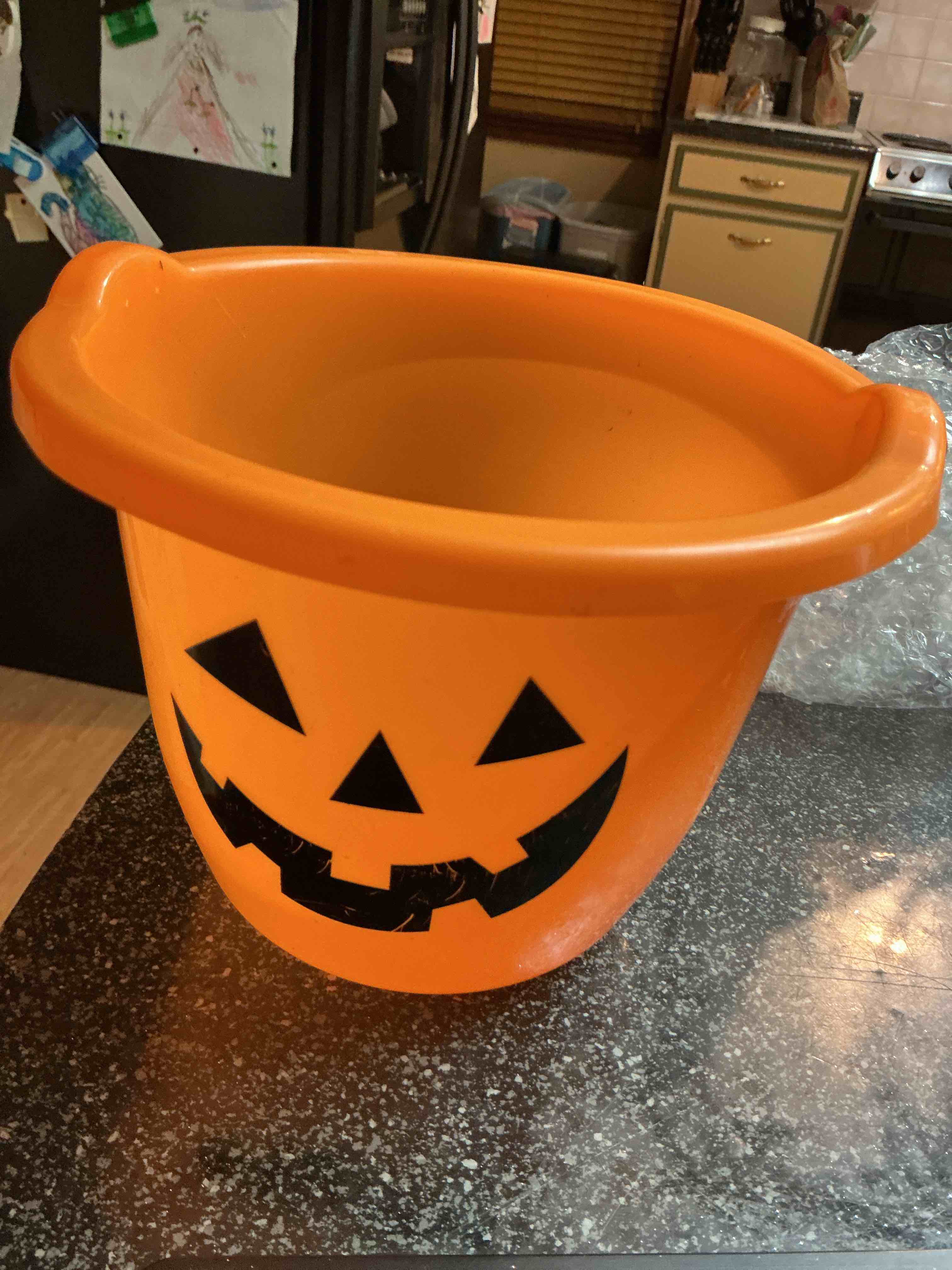 Orange Pumpkin Bucket 