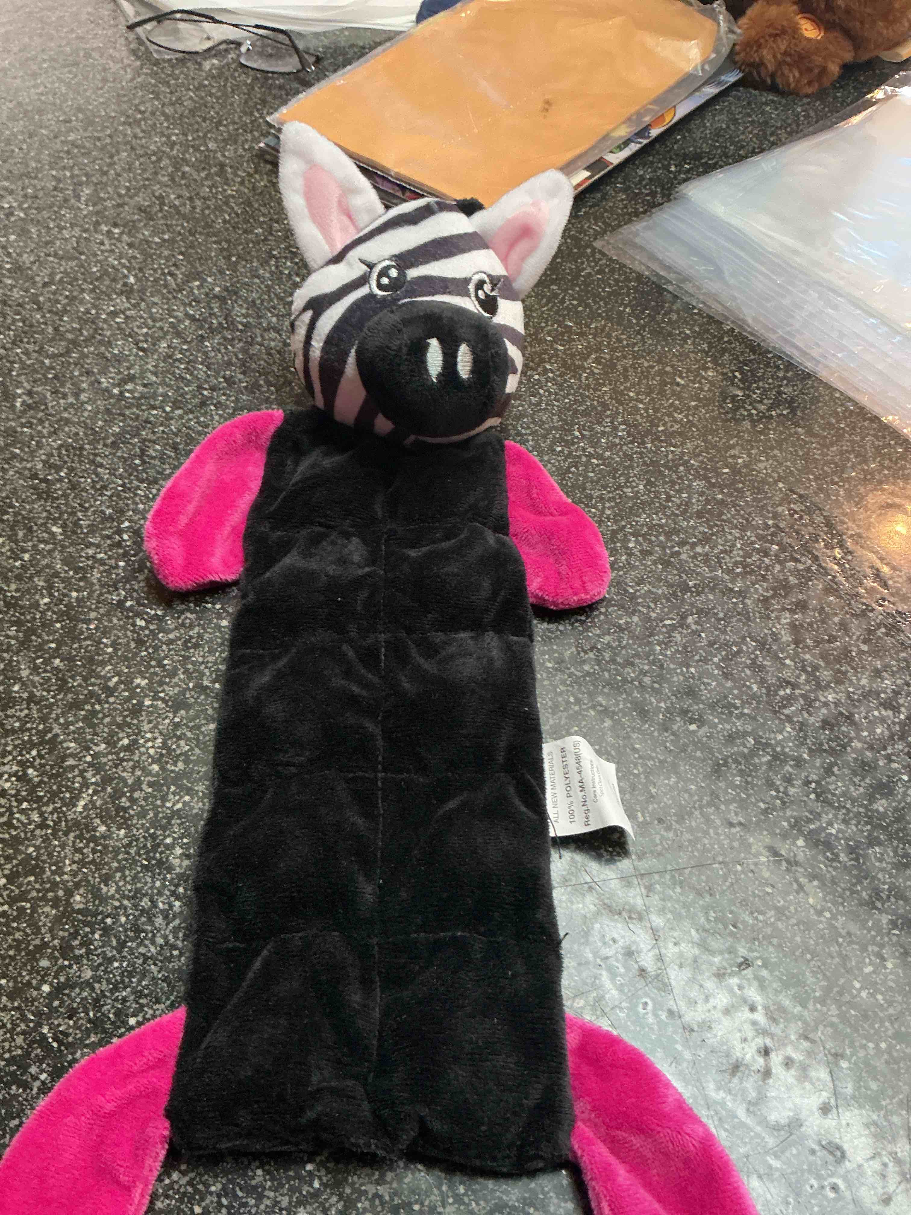 Zebra - Squeaky Dog Toy