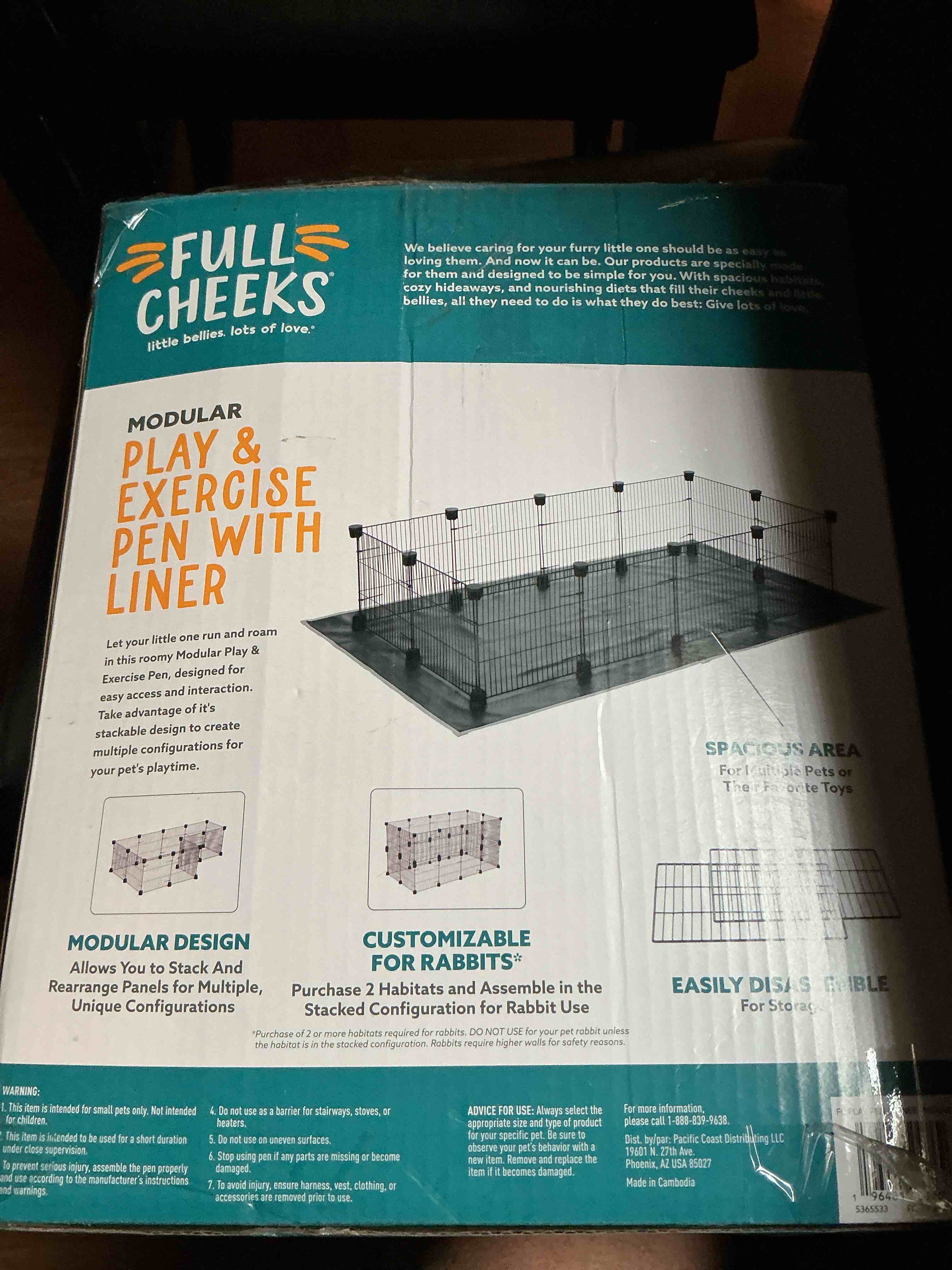Full Cheeks Modular Exercise Pen With Liner