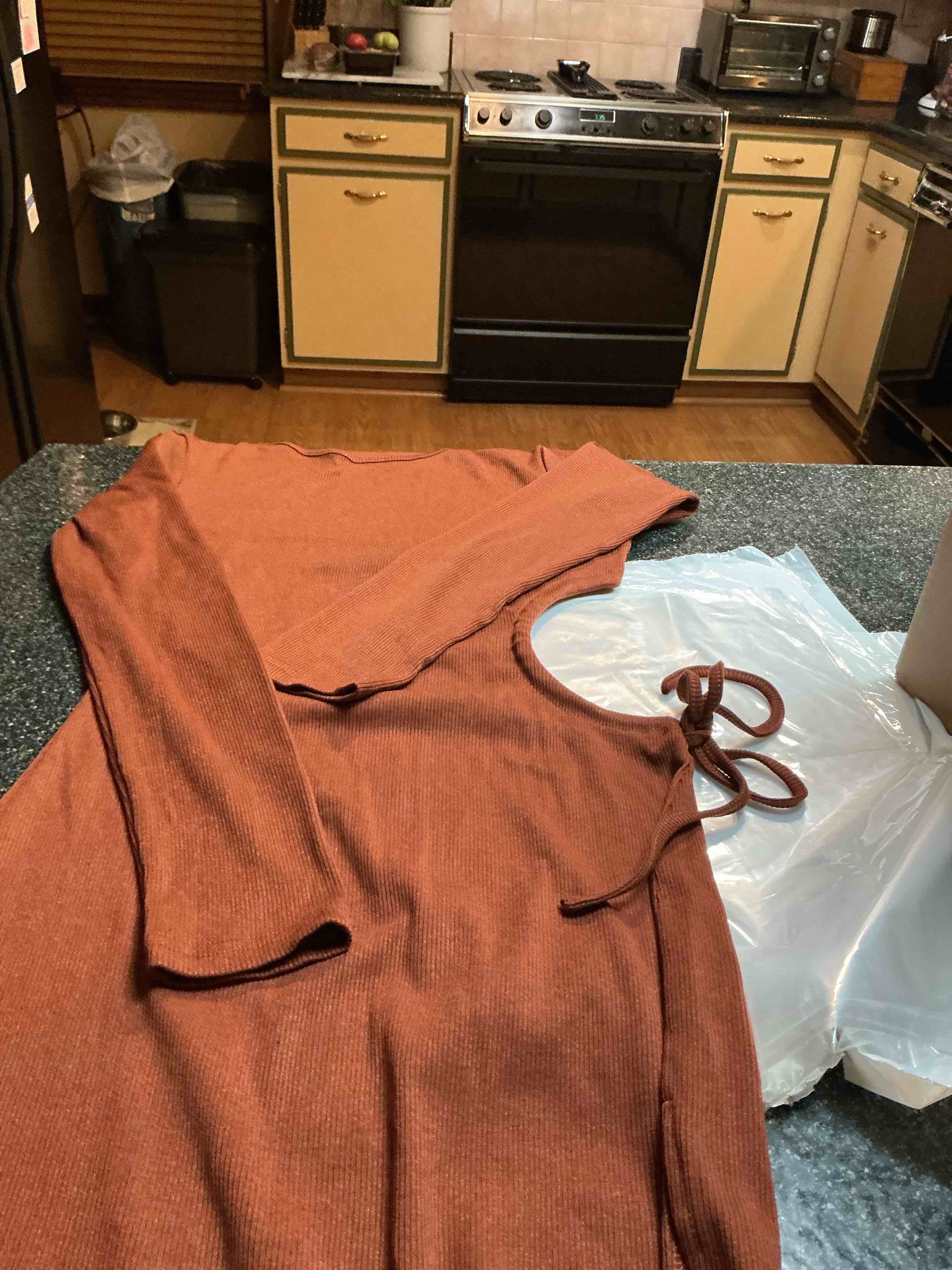 Women’s - Wild Fable - Brown Dress - with side cut out & Slit Sides Size  M 