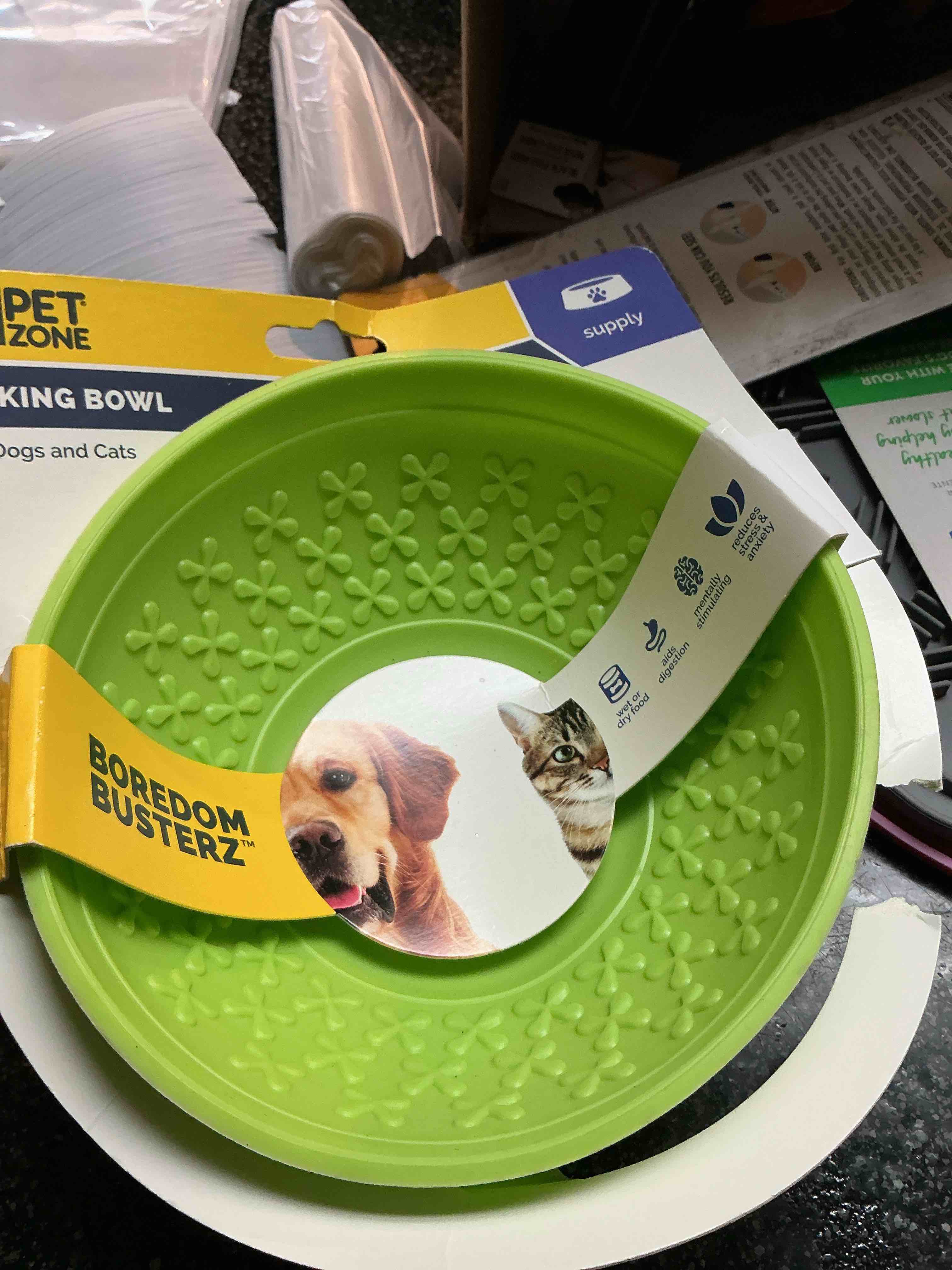 Pet Zone Licking Bowl For Dogs & Cats 