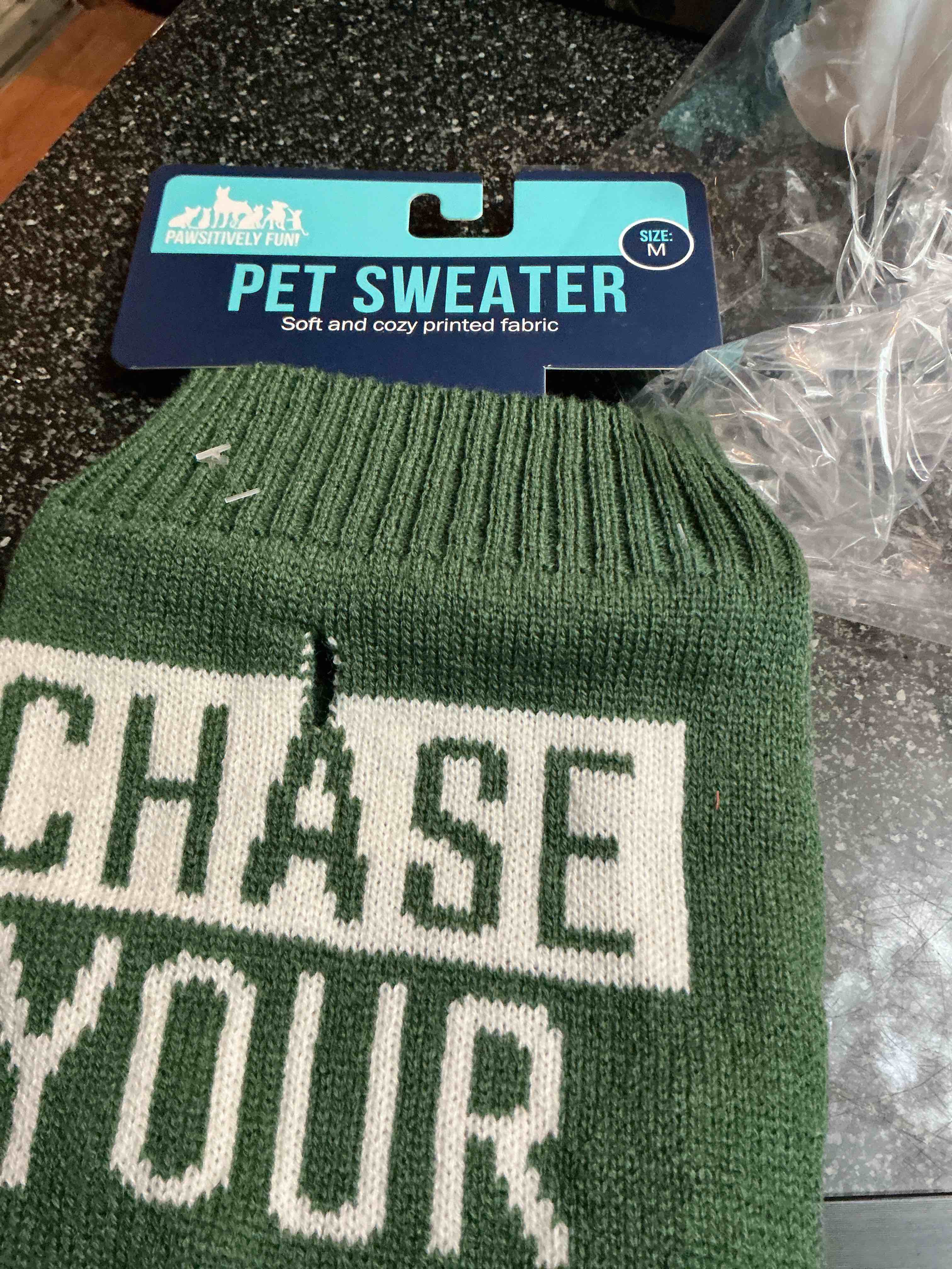 Pawsitvely Fun Pet Sweater Size. M 