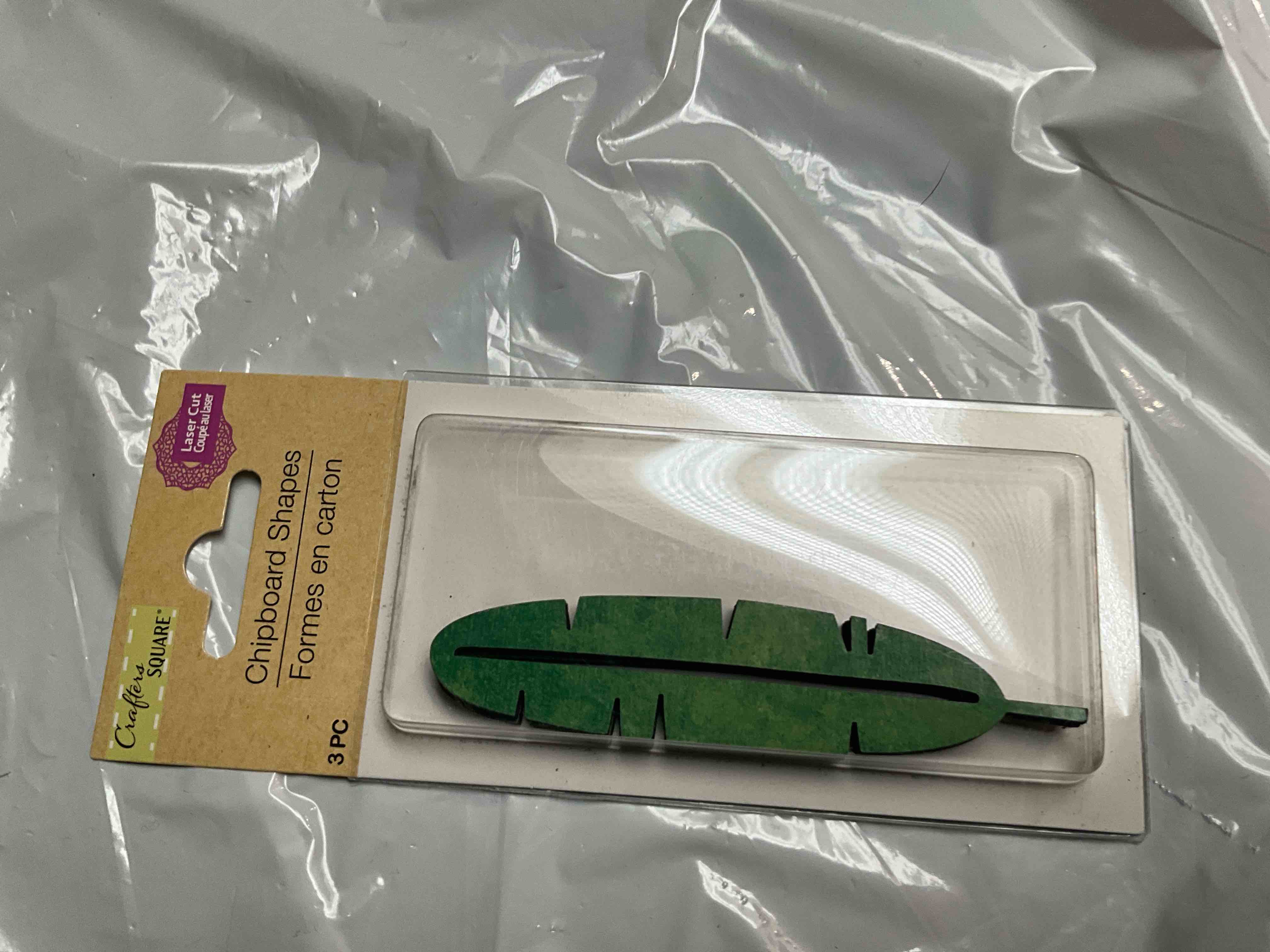 Crafters Square - Laser Cut - Chipboard Decor Shapes  - 3 pc