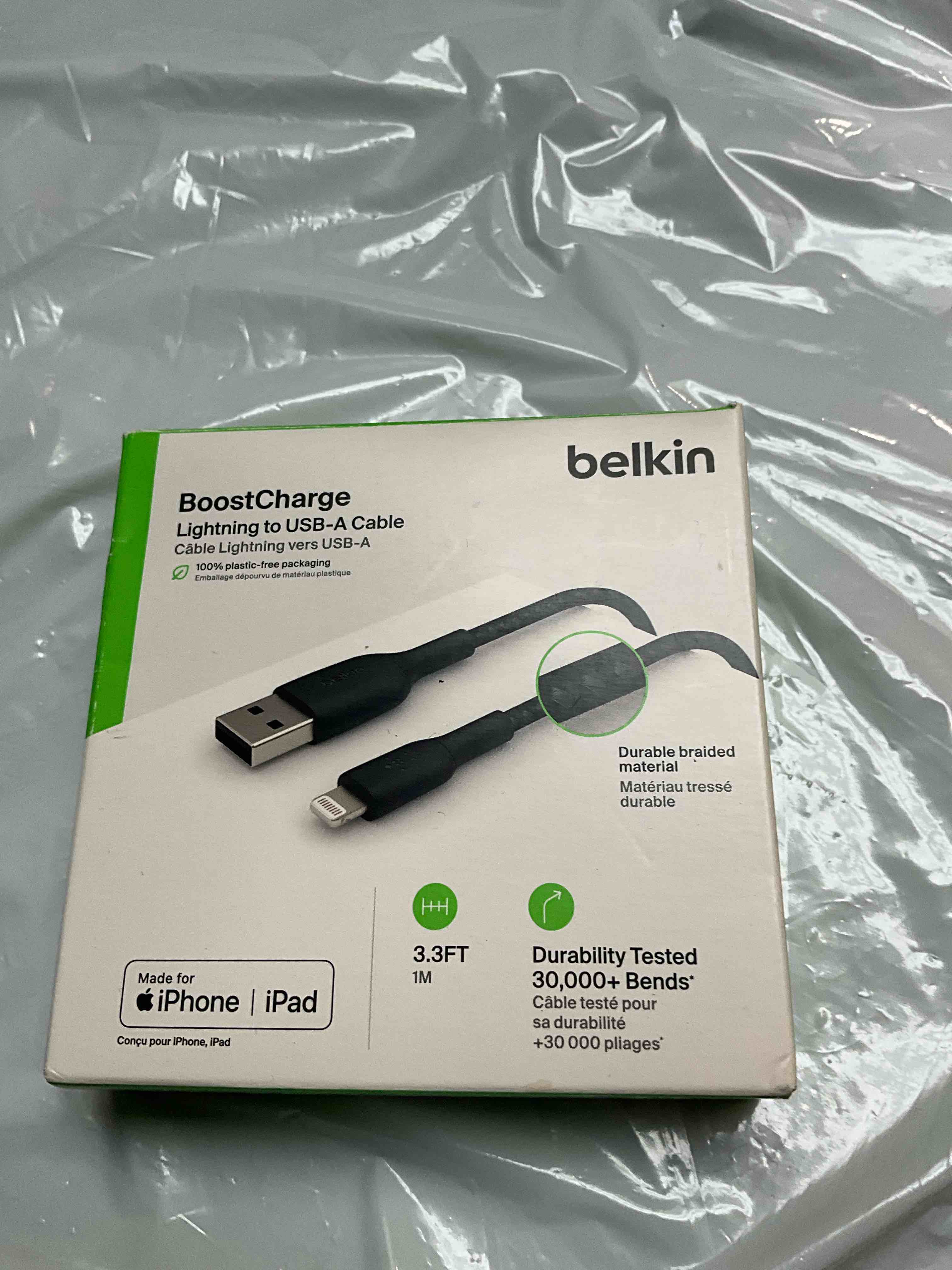 Belkin - Boost Charge - Lightning to USB - A Cable - 3.3ft. 