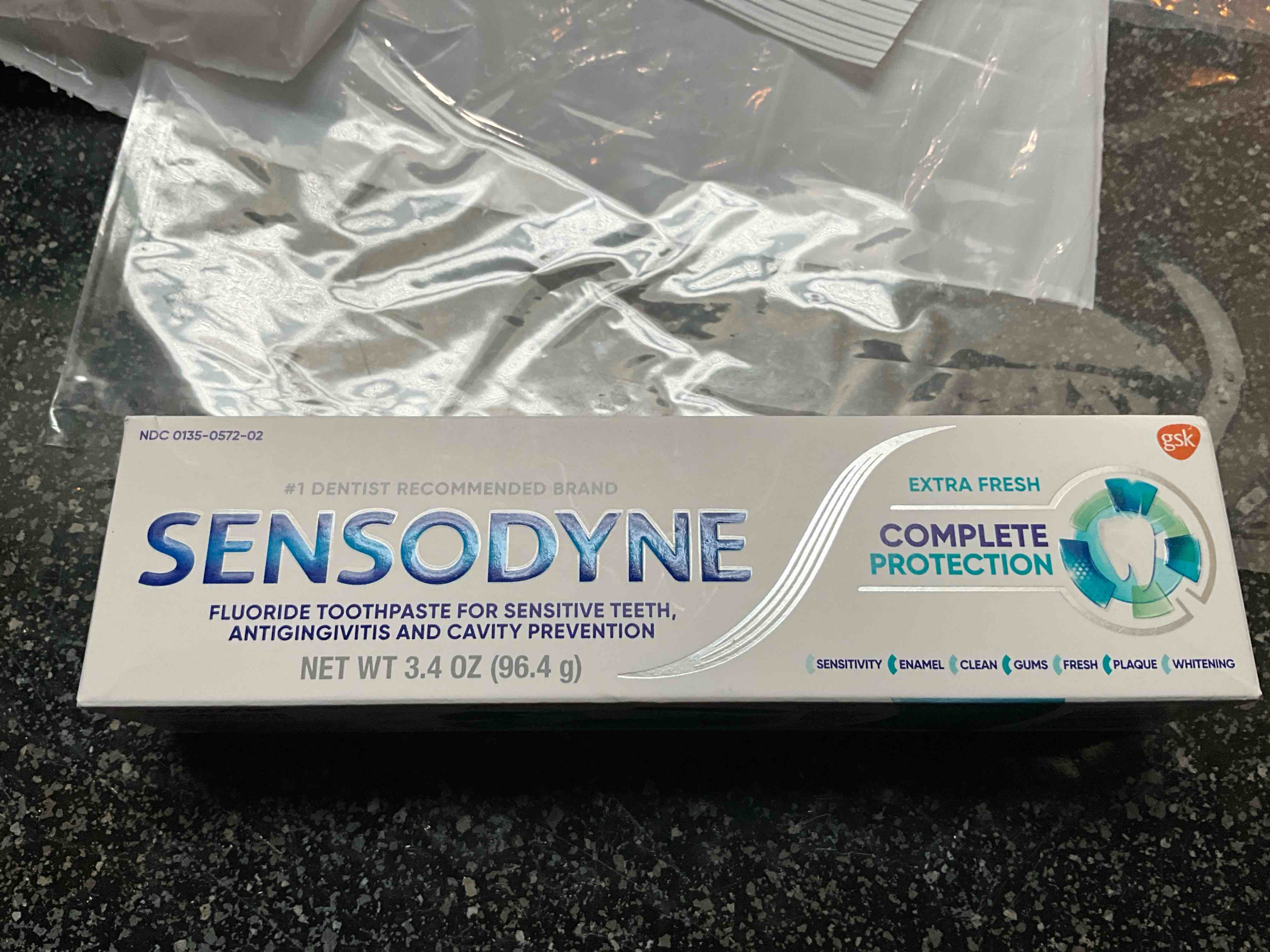 Sensodyne Complete Protection Sensitive Toothpaste For Gingivitis, Sensitive Teeth Treatment, Extra Fresh - 3.4 Ounces