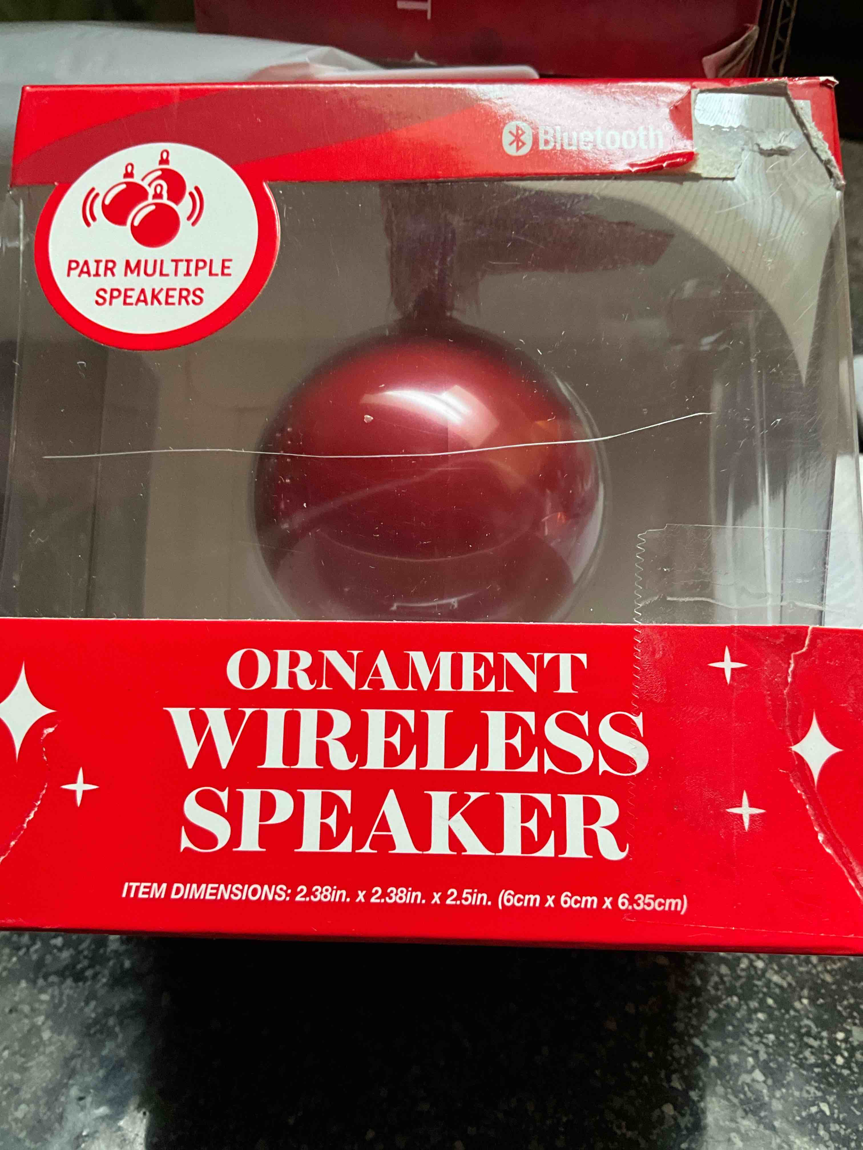Bluetooth - Ornament Wireless Speaker - Red 
