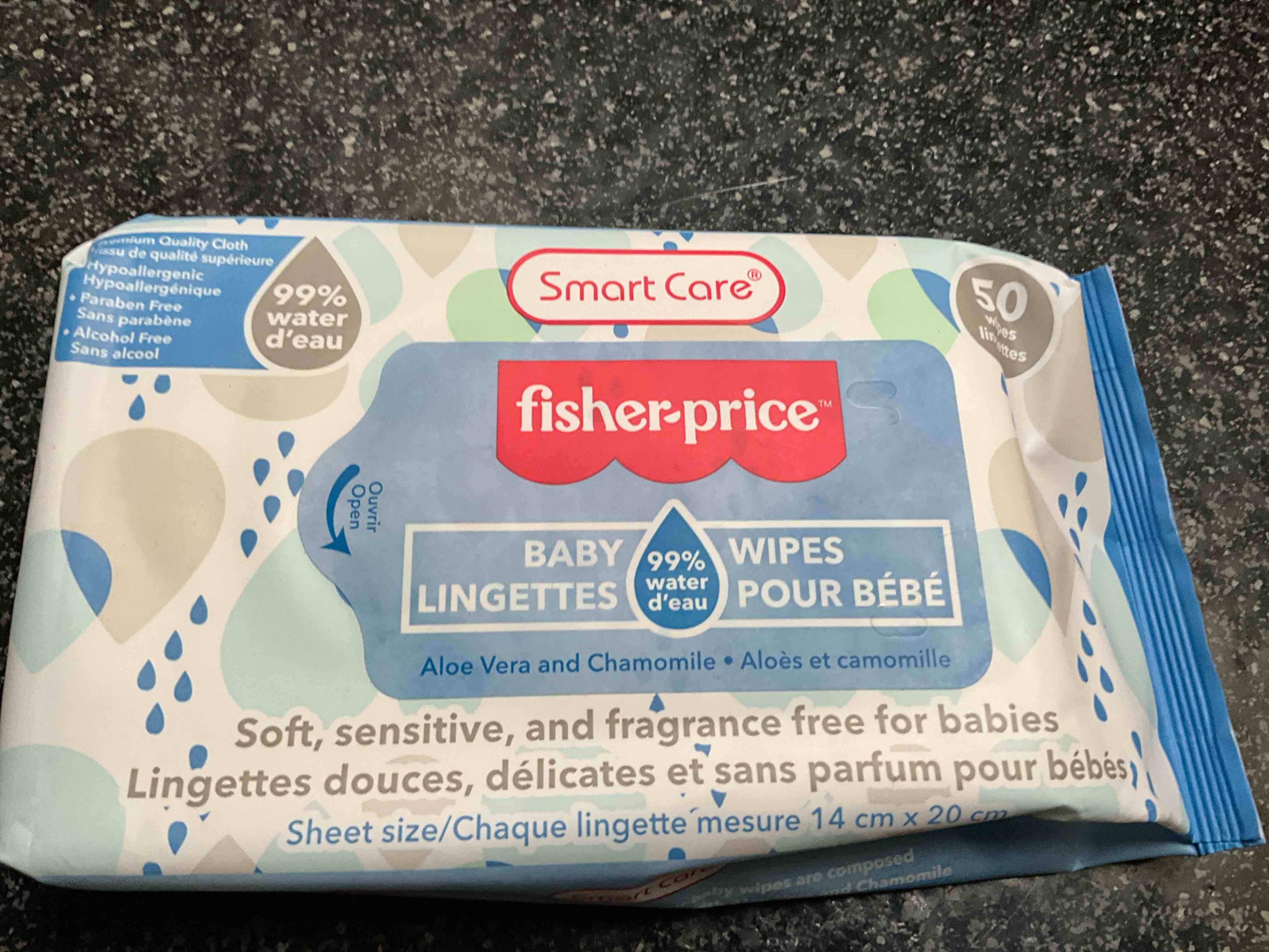 Smart Care - Fisher - Price - Baby Wipes - 50 wipes 