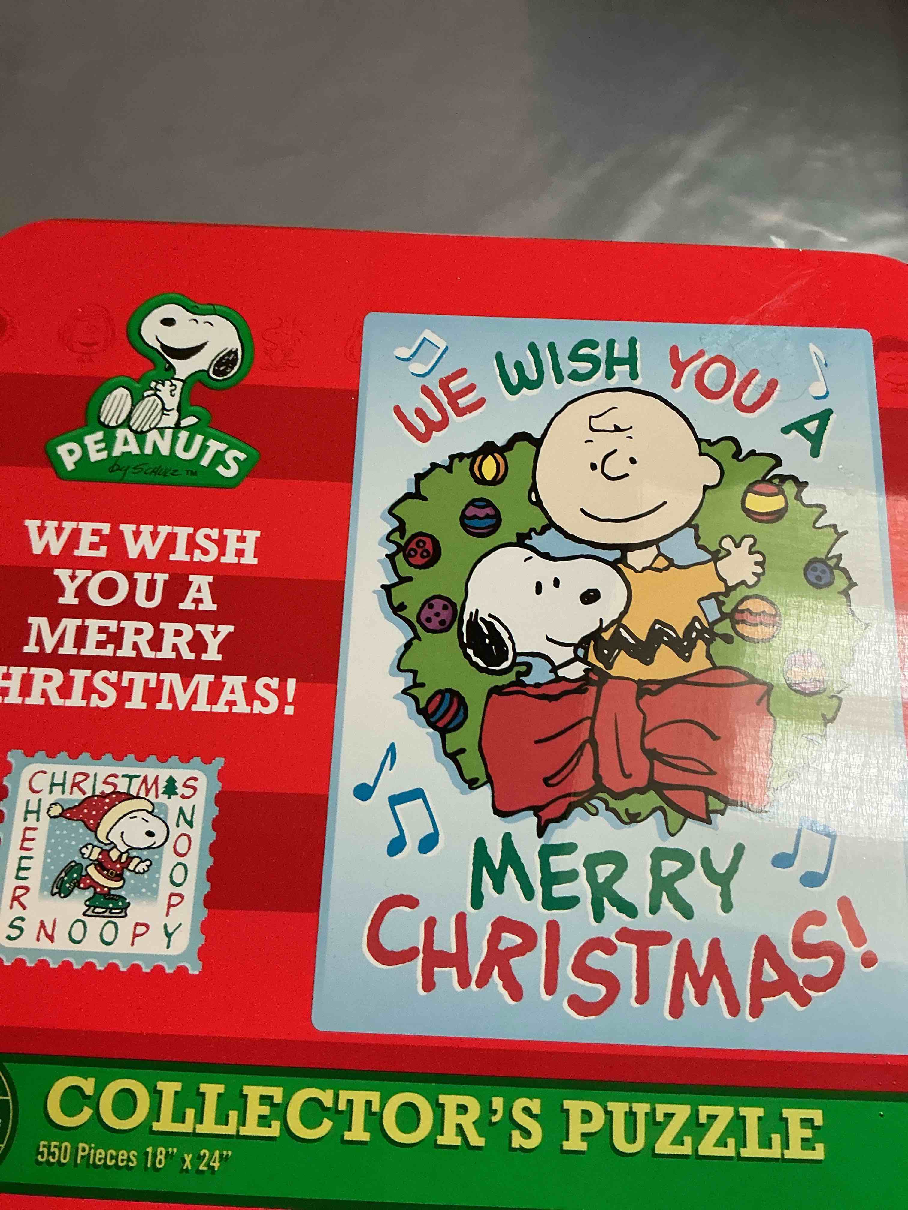 Peanuts We Wish You a Merry Christmas 550 Pcs. Puzzle 18 ‘ X 24 “ 