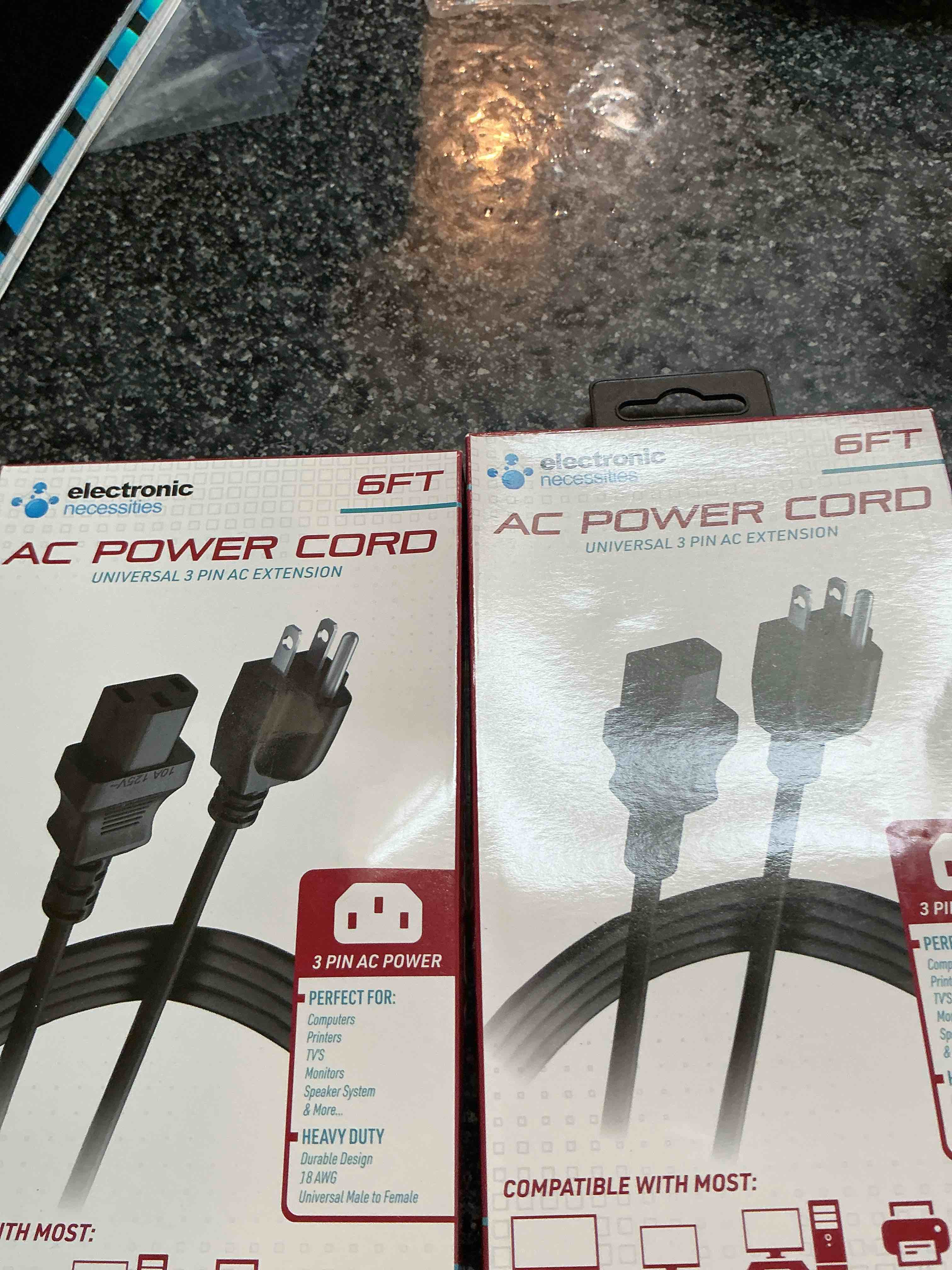 Electronic 6 Ft. Ac Power Cord 