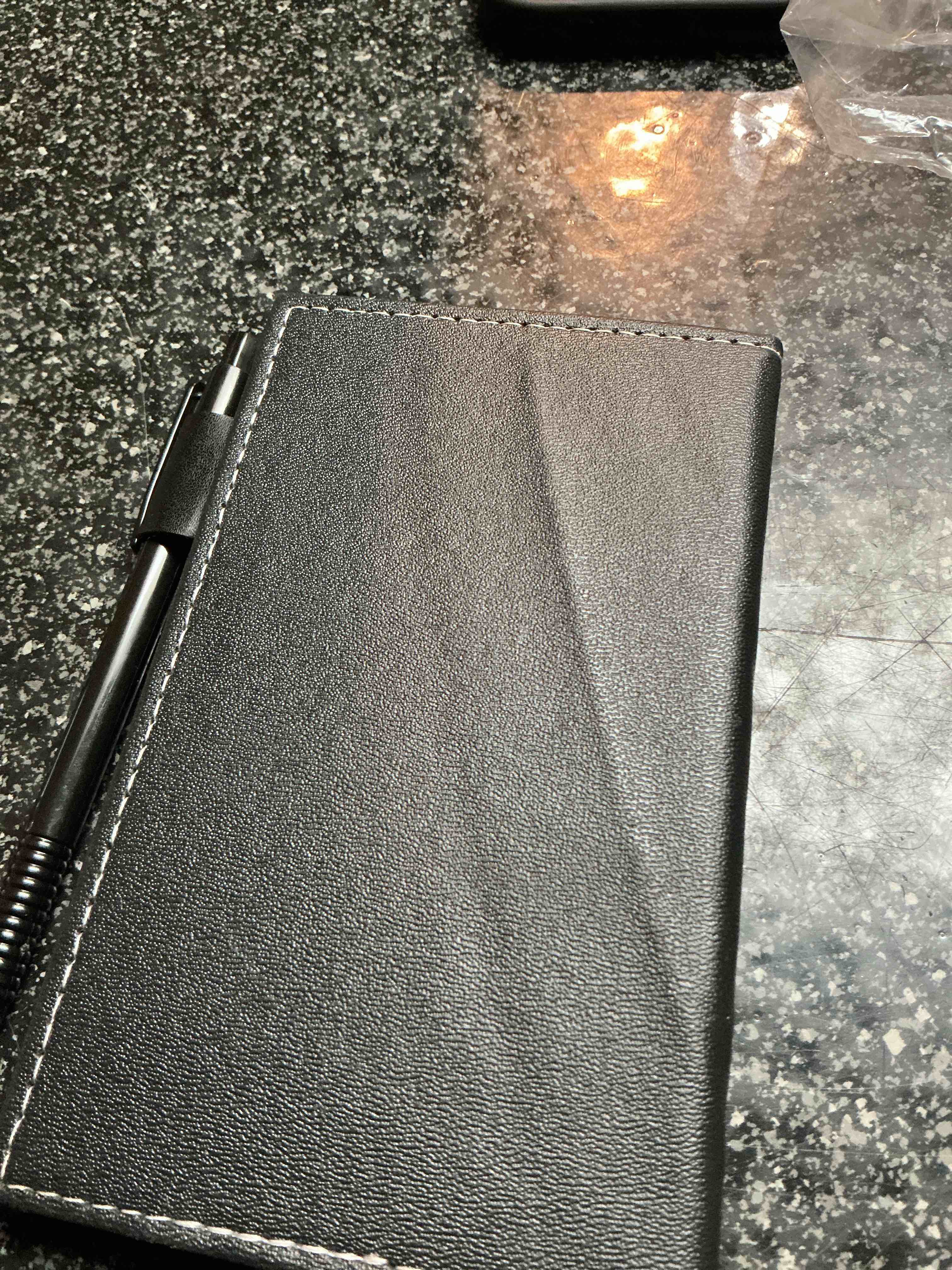 Brown Note Book With Pin 