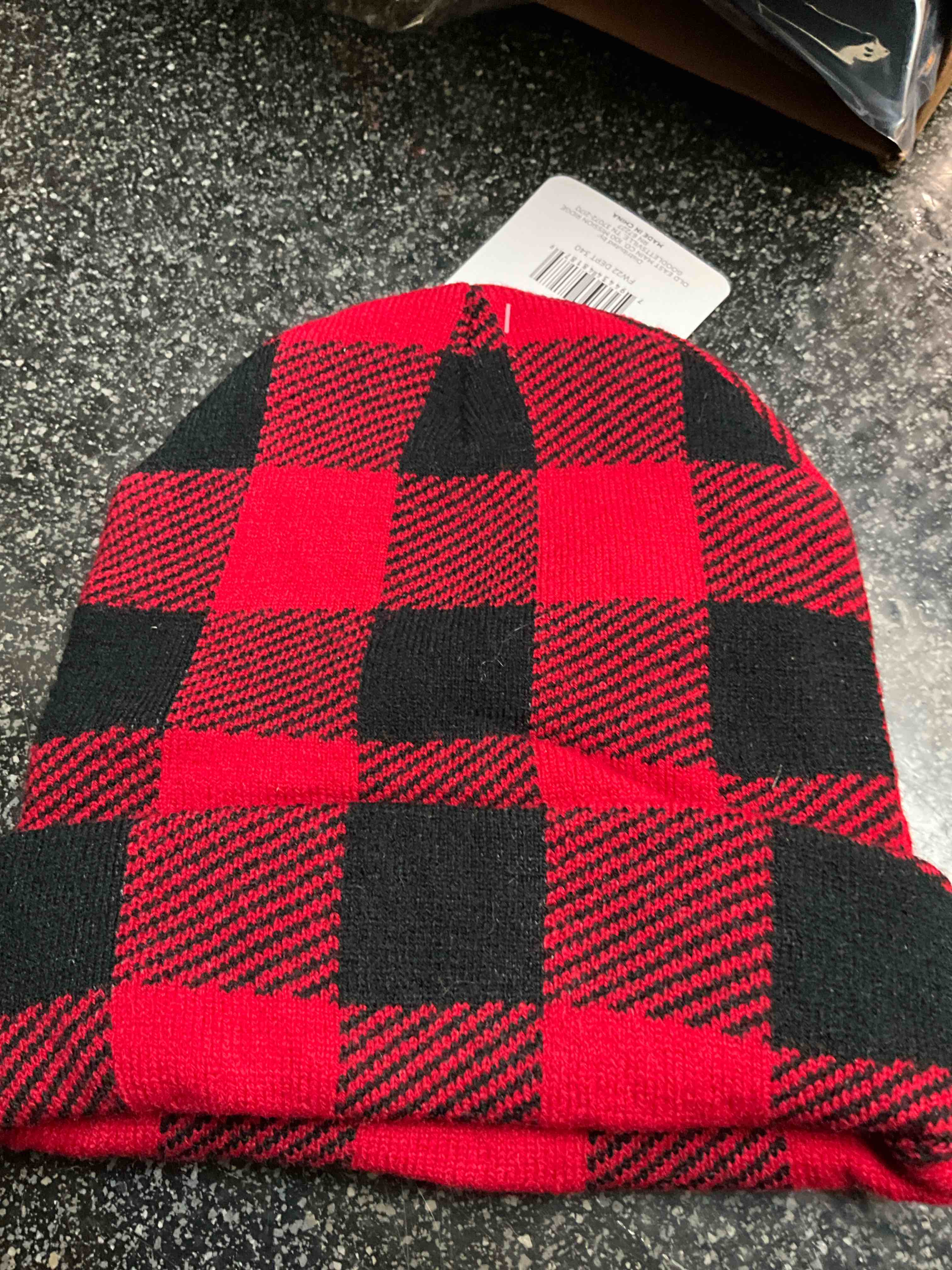 Ladies - Pattern Cuffed Beanie Hat 