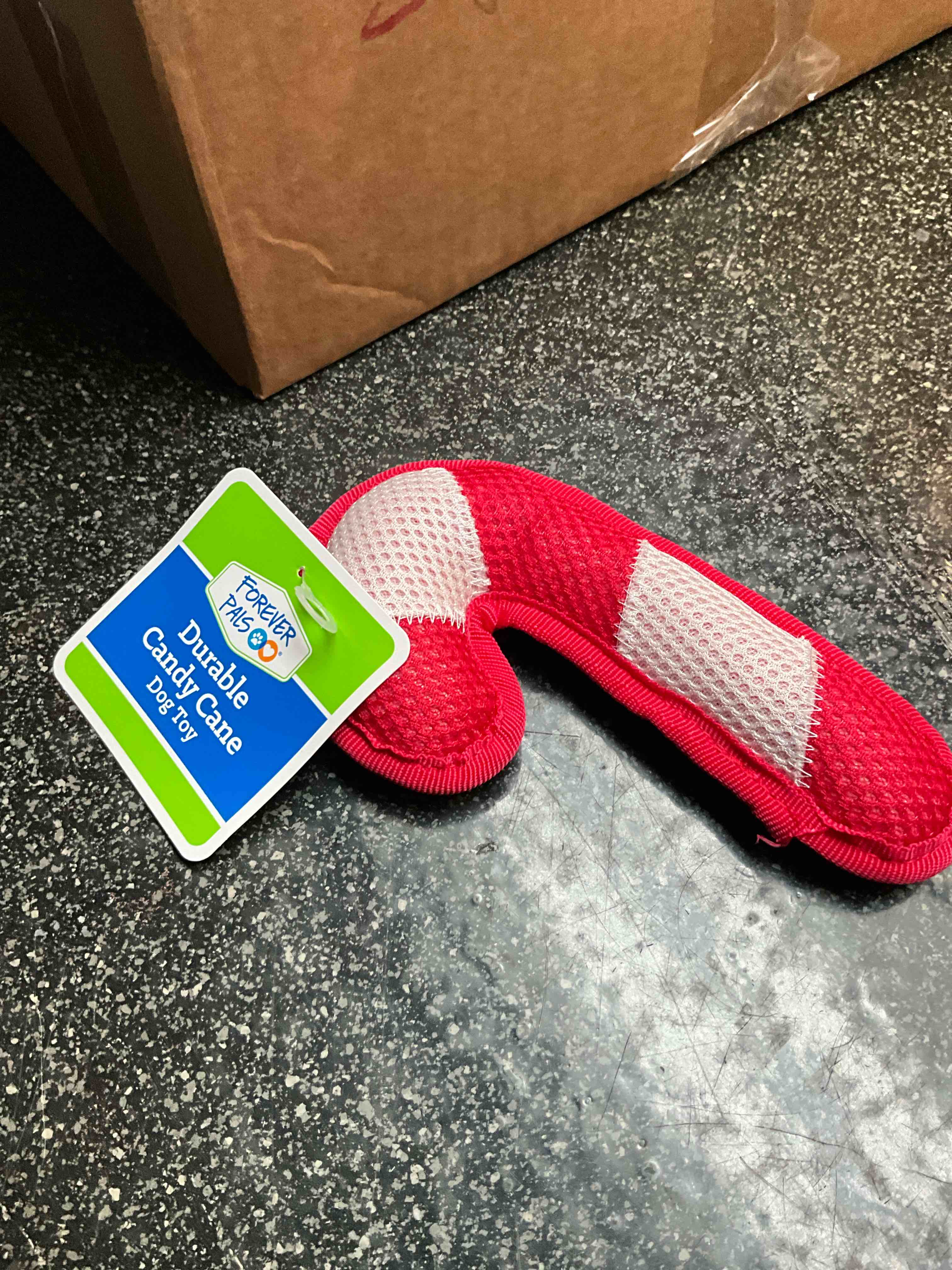 Forever Pals - Durable Squeaking Candy Cane - Dog Toy 