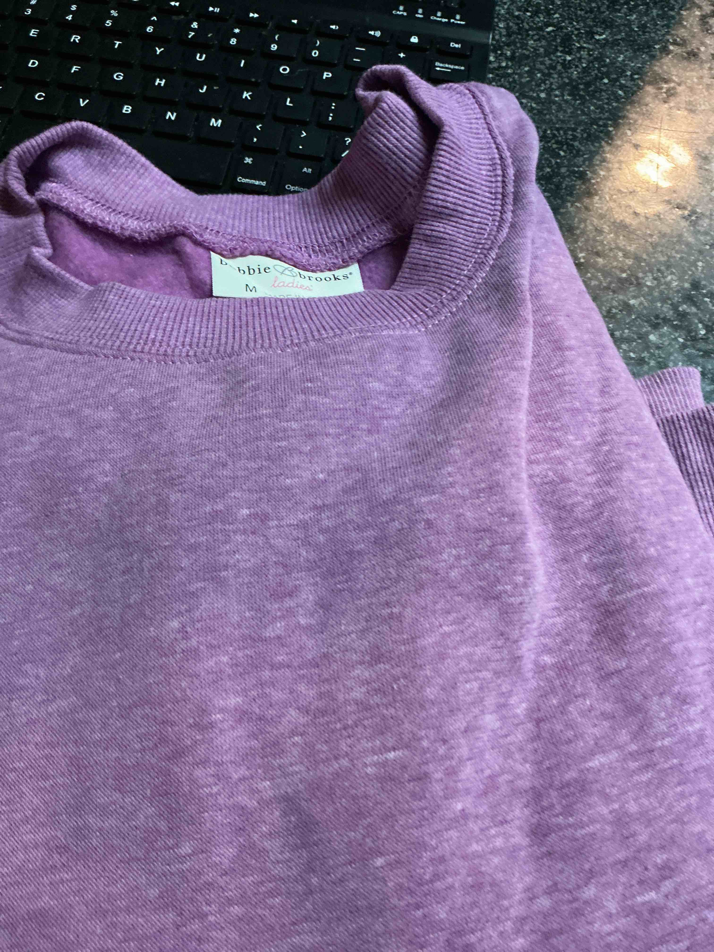Bobbie Brooks Lavender Sweatshirt Size M  