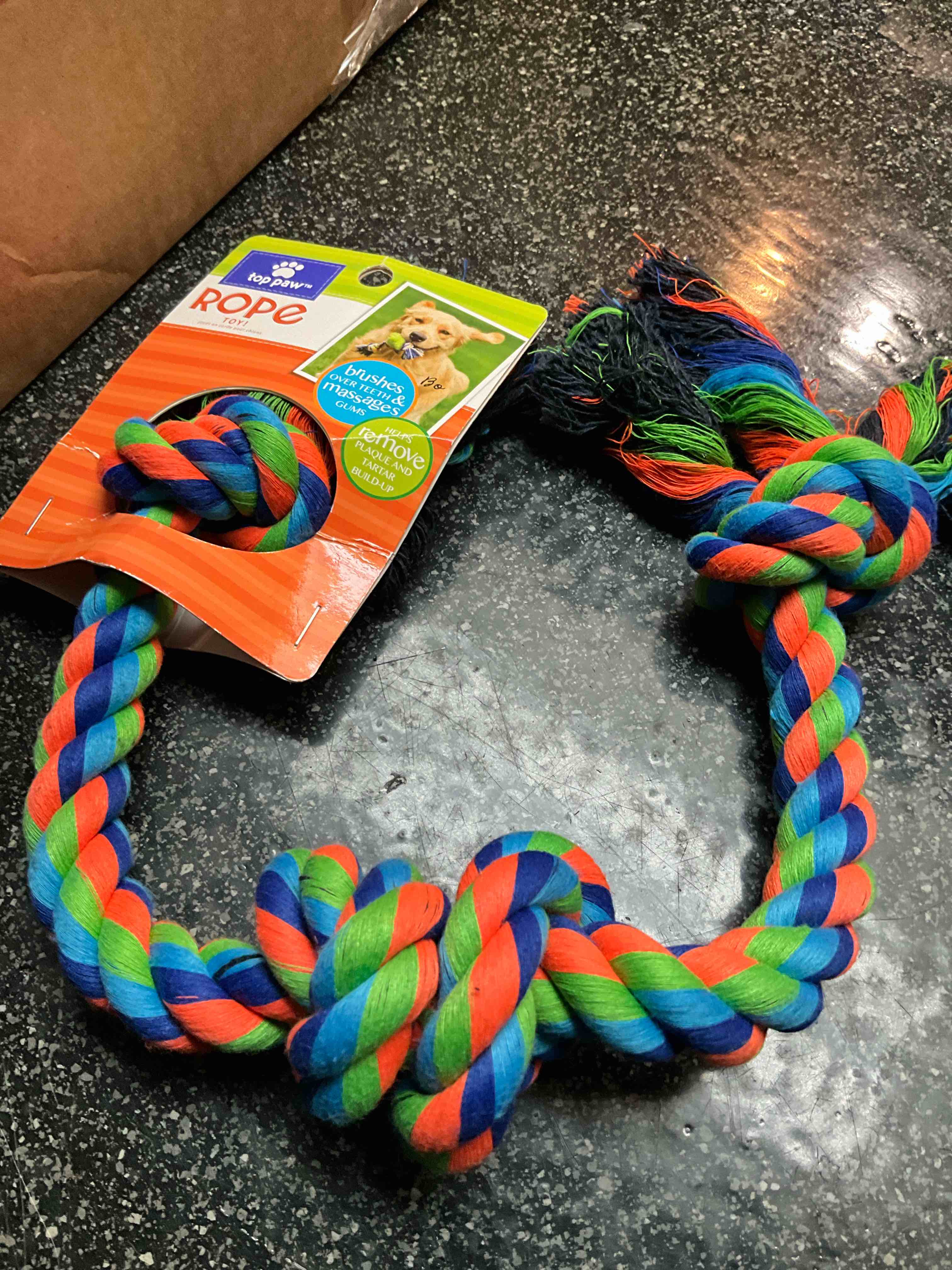 Top Paw - Extra Long - 3 Knots - Rope Toy 
