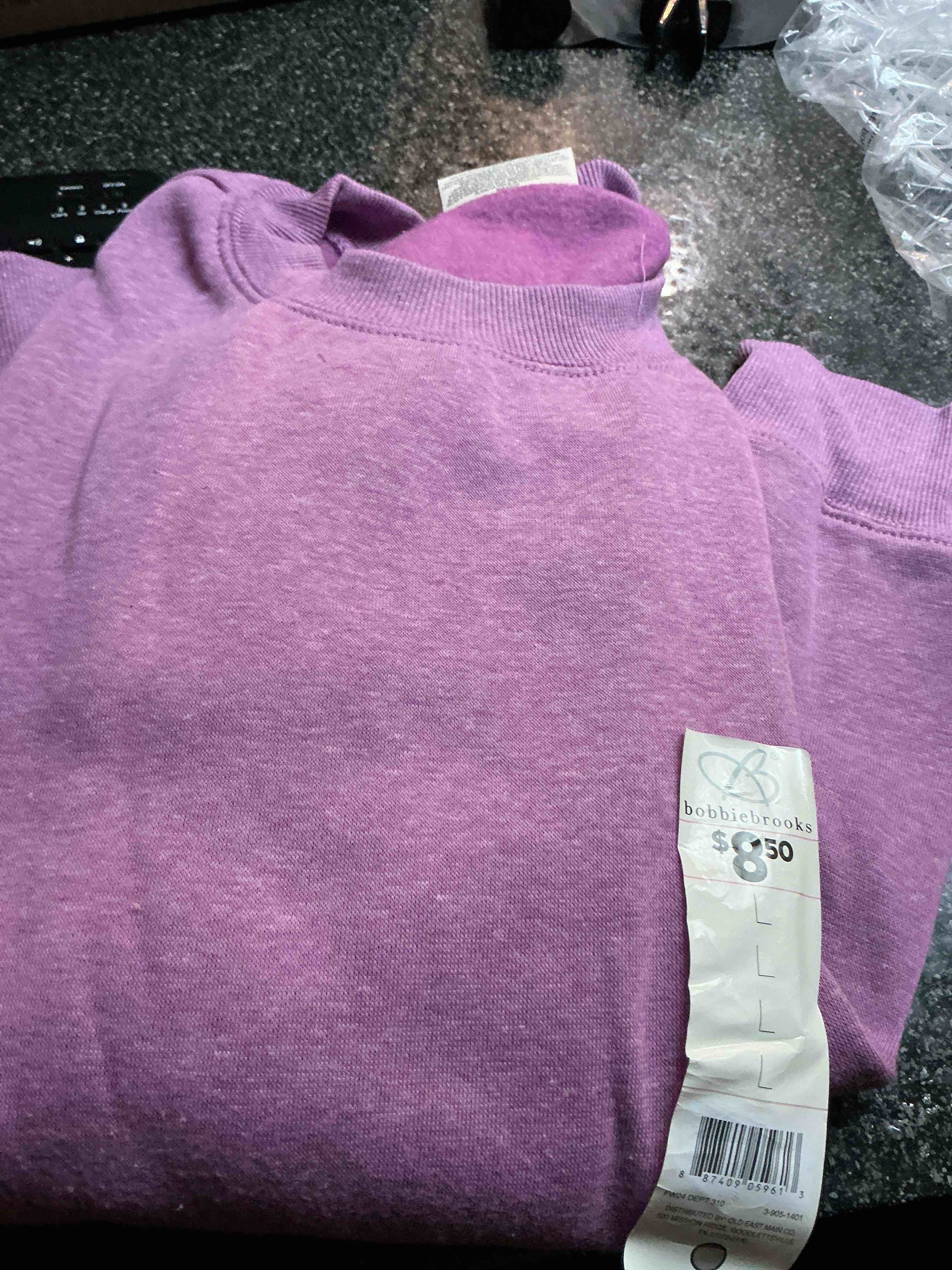 Bobbie Brooks Lavender Sweatshirt Size L  