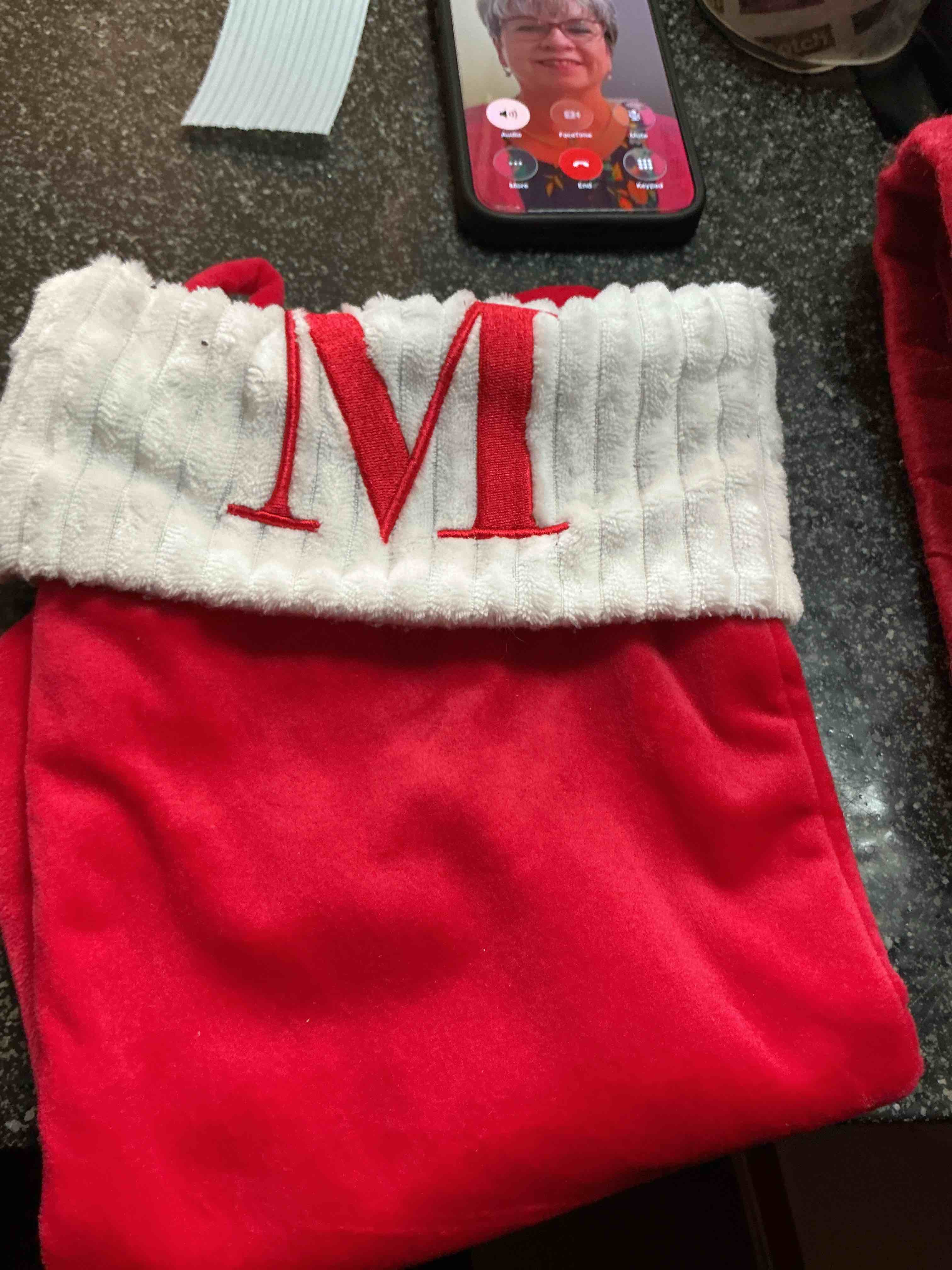 Christmas Stocking Letter M
