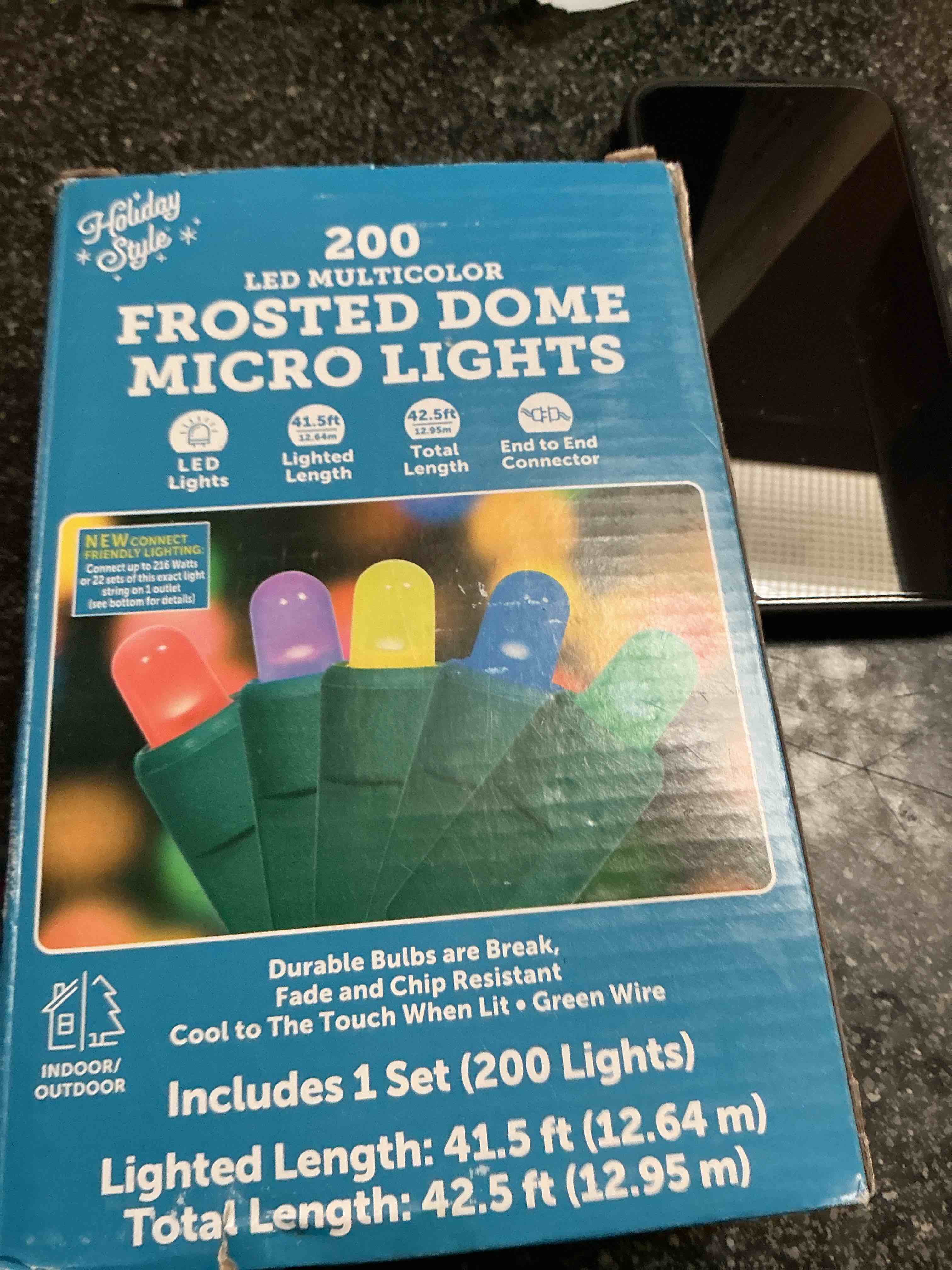 Holiday 200 LED Multicolor Micro Lights 
