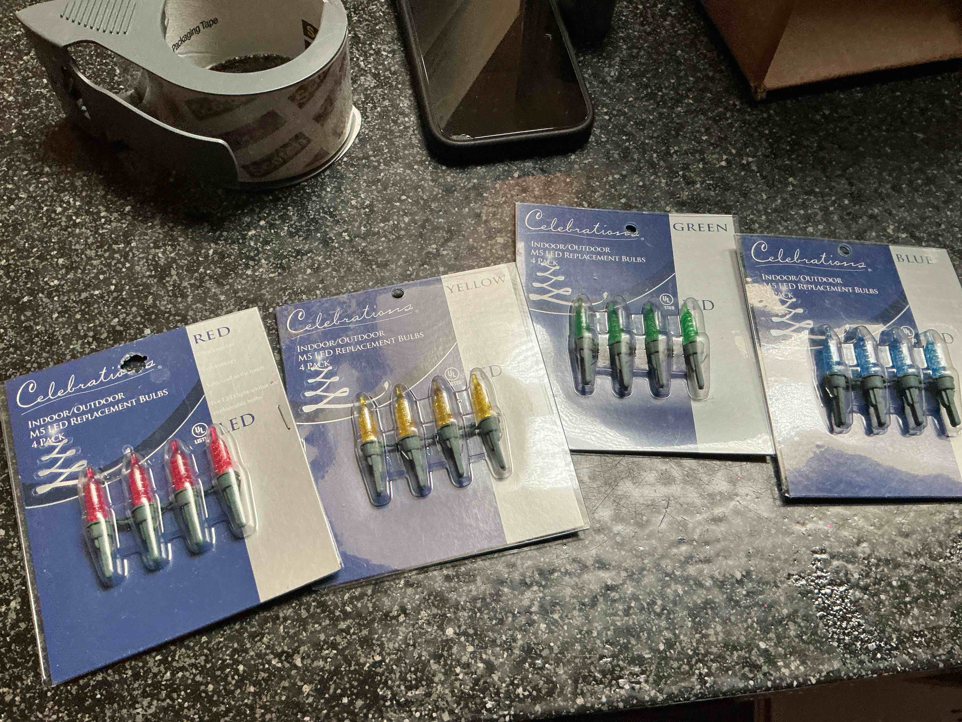 Celebrate Colored Lights  4  Count Mini Replacement Bulbs 