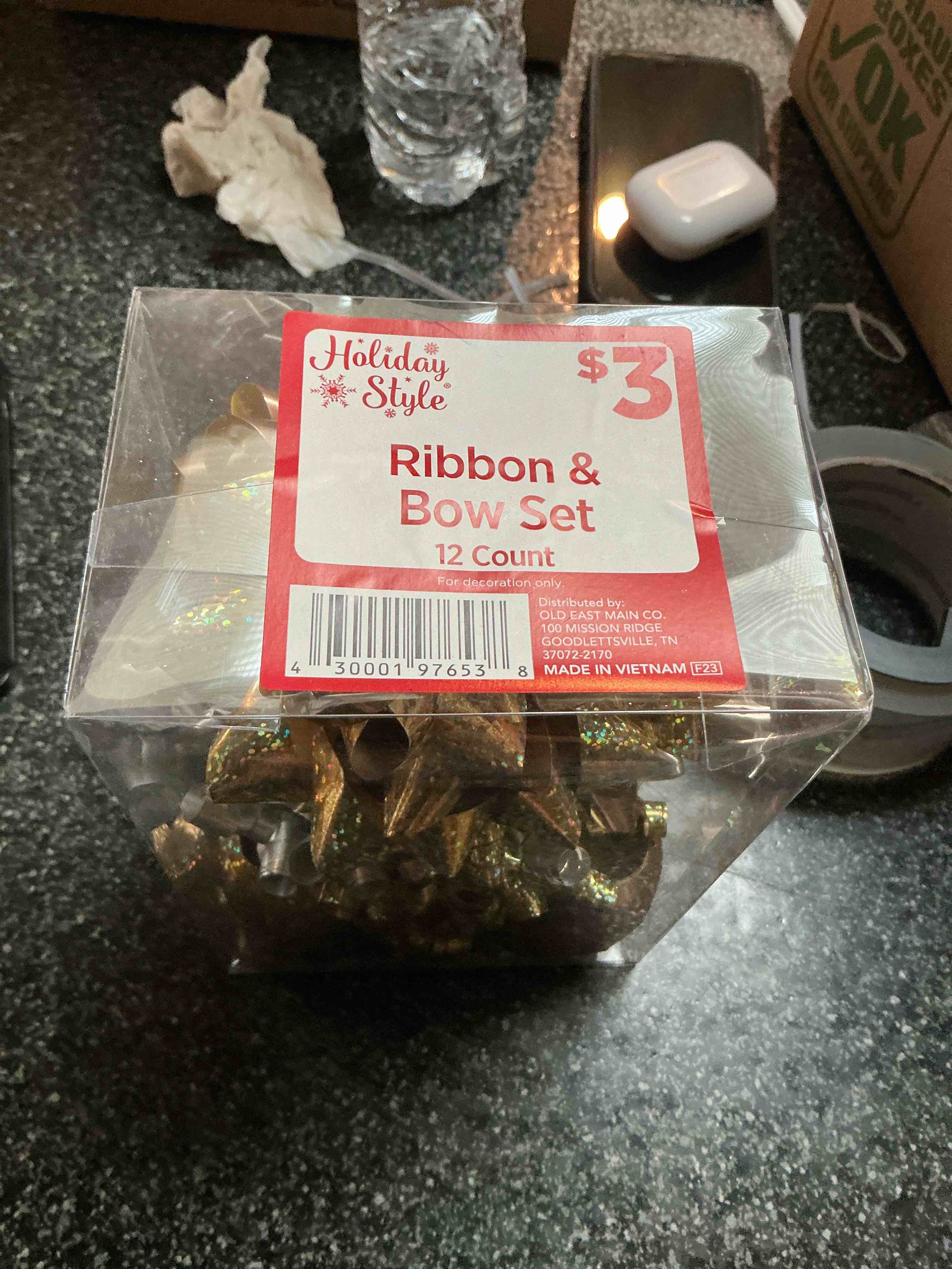 Holiday Style Ribbon & Bow Set