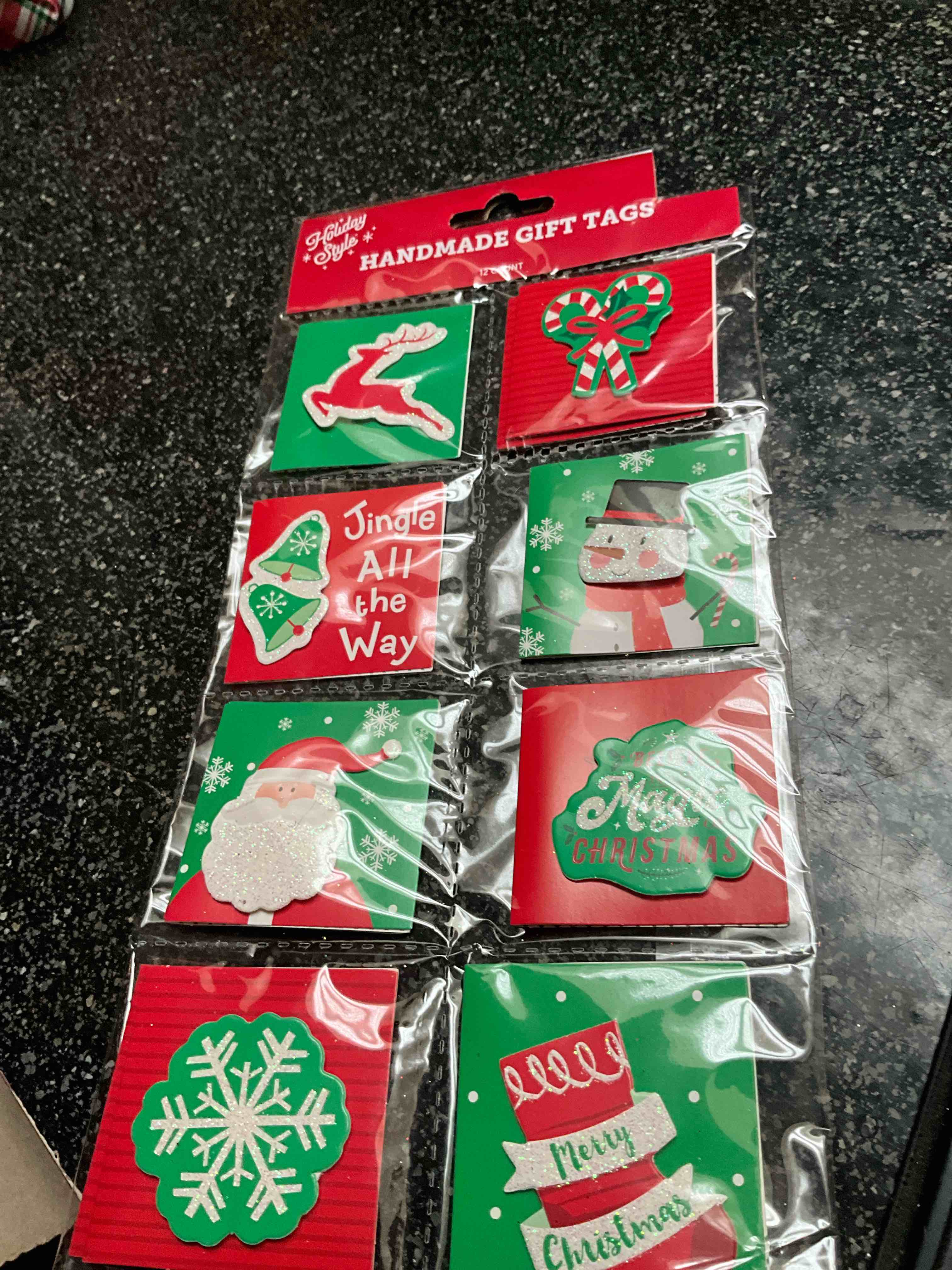 Holiday Style - Handmade Gift Tags - 12 count 